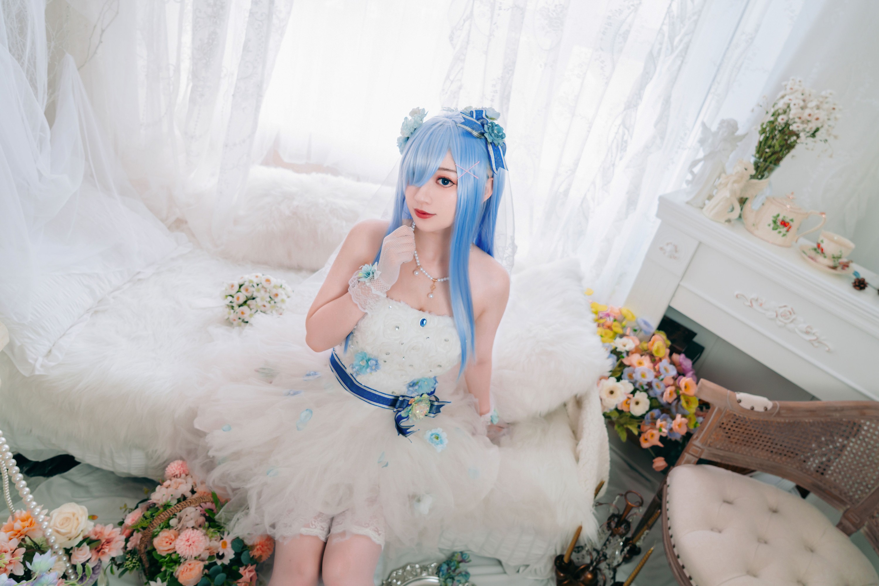 图片[6]-桃墨公子x – 《长发蕾姆花嫁》[23P]-COS写真在线网