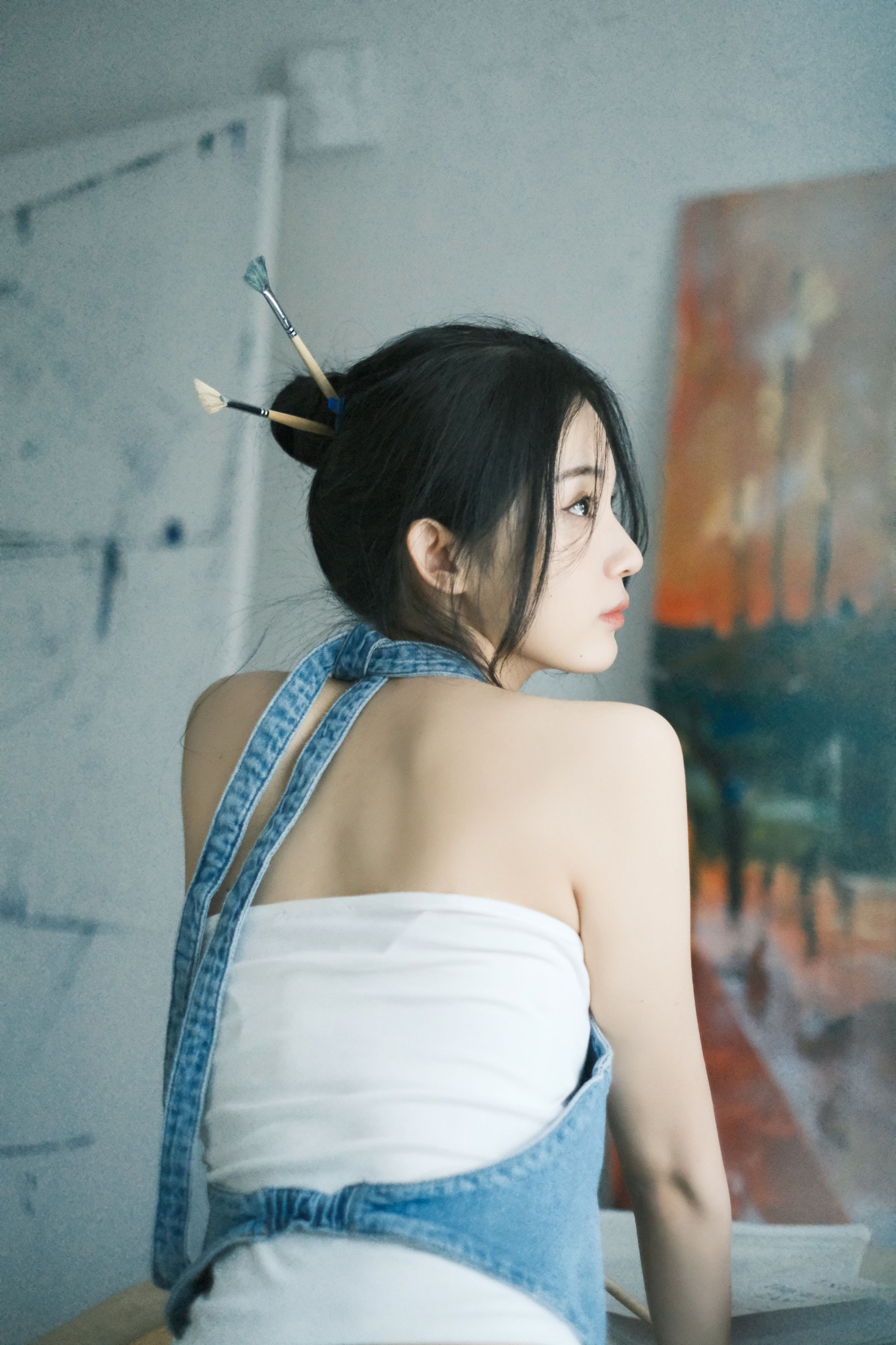 图片[5]-凤 – 《在画室发呆的午后》[22P]-COS写真在线网