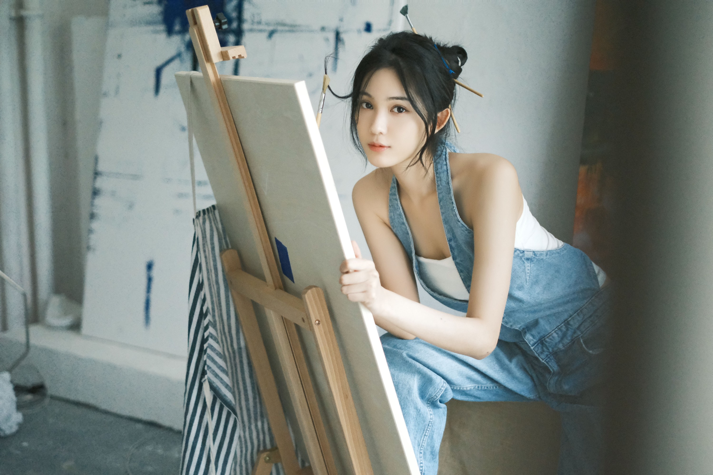 图片[4]-凤 – 《在画室发呆的午后》[22P]-COS写真在线网