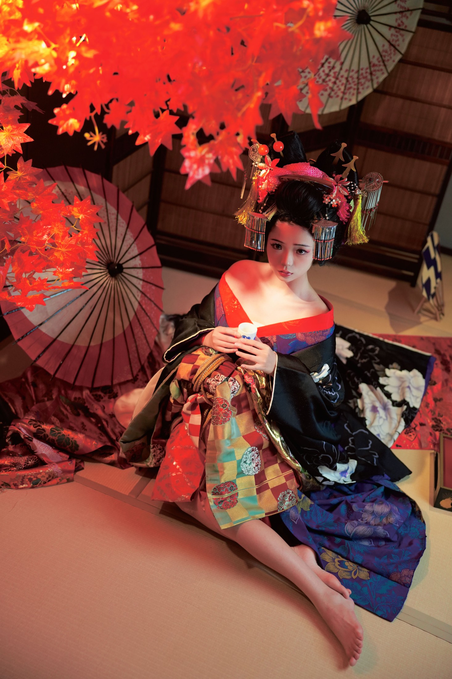 图片[6]-欣宝欣宝天天吃饱 – 《花魁道中》[25P]-COS写真在线网