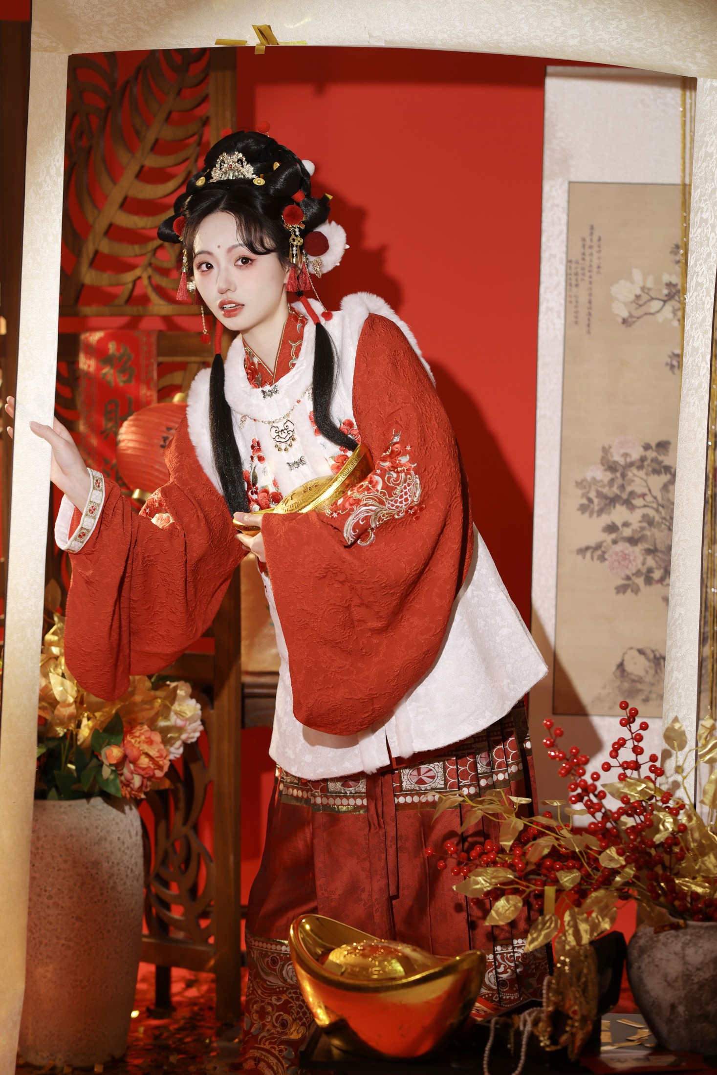 图片[4]-小羊爱干饭 – 《鞭炮声声辞旧岁》[23P]-COS写真在线网