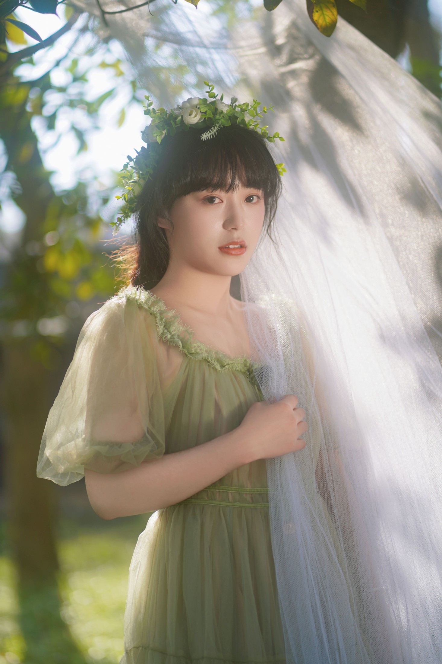 图片[6]-不困妮妮 – 《绿》[25P]-COS写真在线网