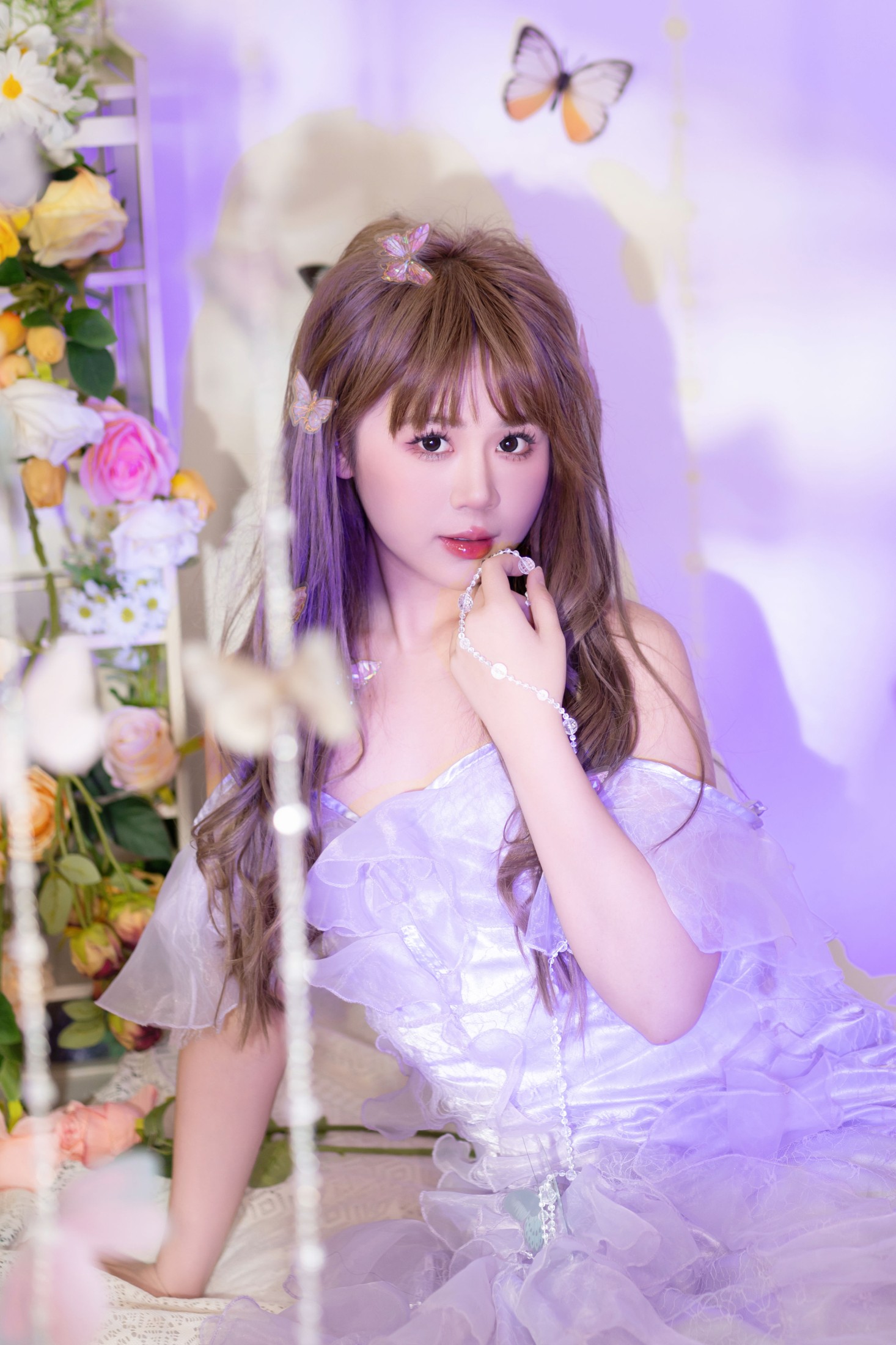 图片[5]-泡芙小方 – 《紫色蝴蝶》[22P]-COS写真在线网