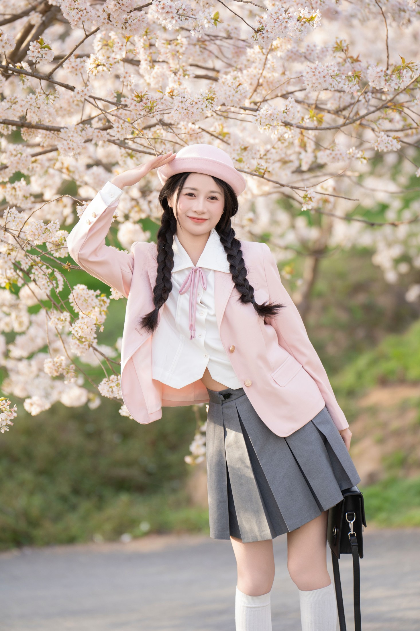 图片[5]-橙子舒 – 《粉色jk》[22P]-COS写真在线网