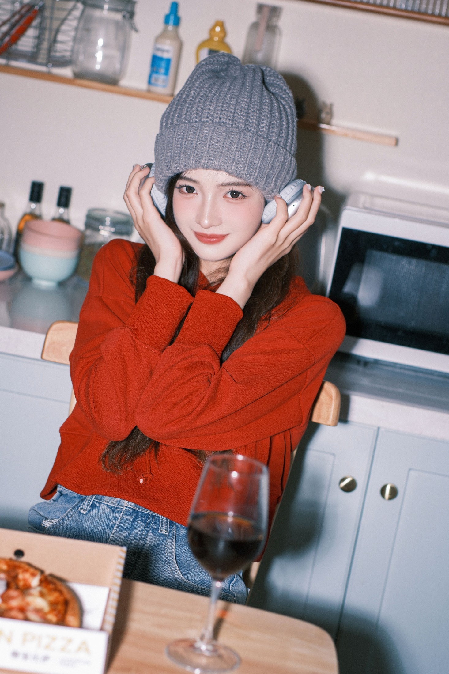 图片[6]-小呆同学 – 《假日宅家吃披萨》[26P]-COS写真在线网