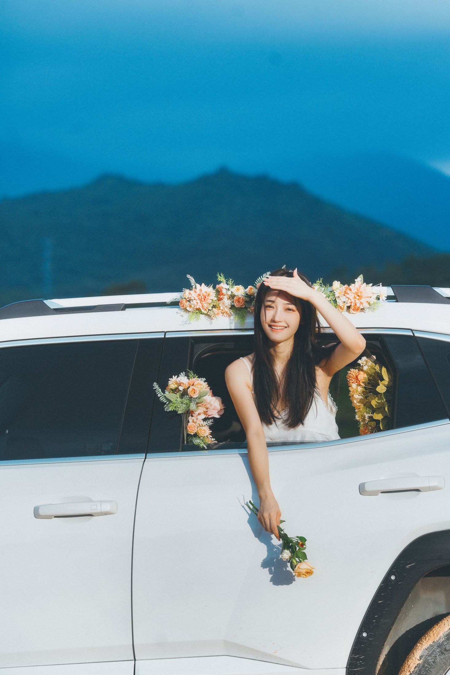 图片[6]-九九诗 – 《鲜花，车与少女》[46P]-COS写真在线网