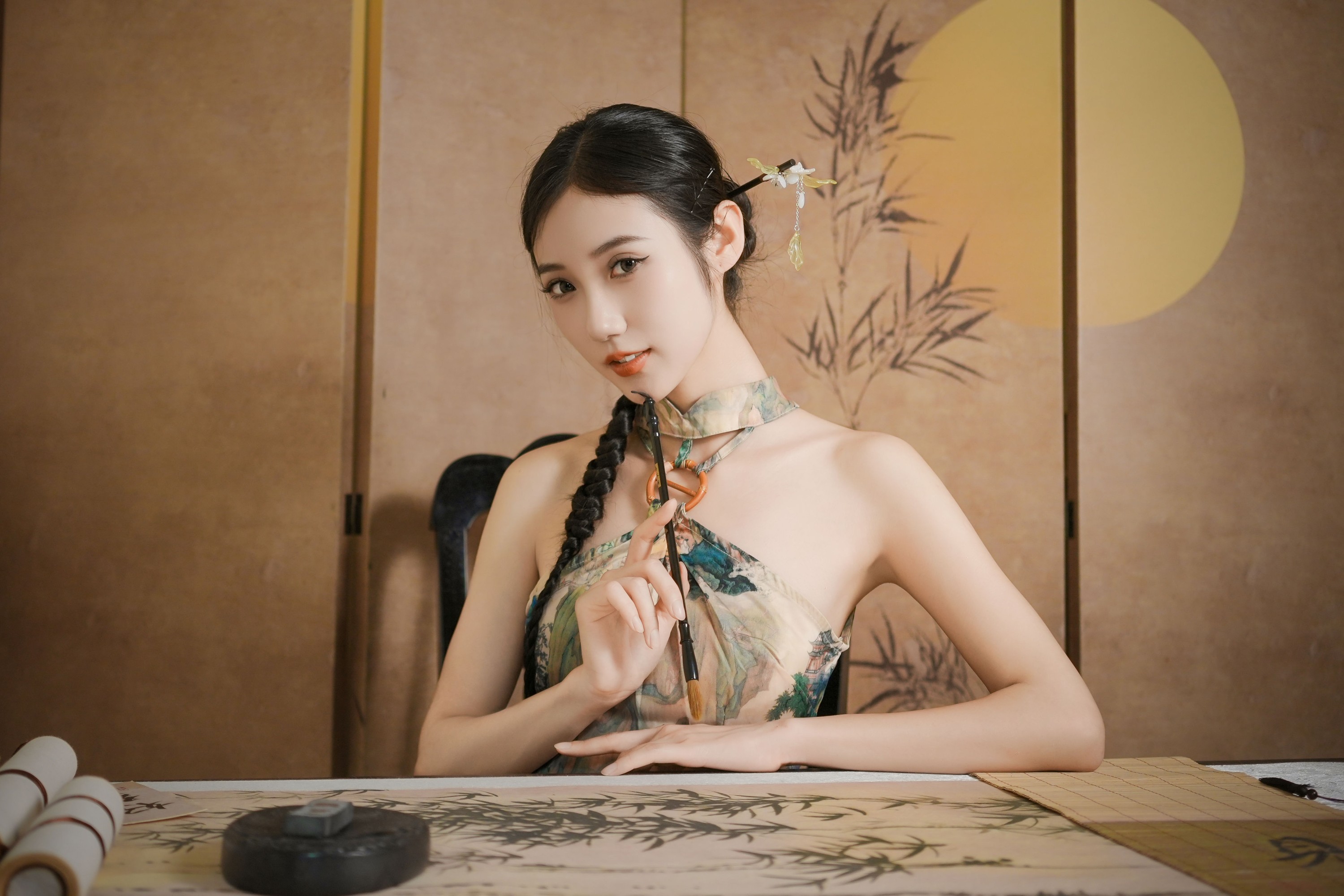 图片[4]-o1ne万 – 《古韵今风：旗袍下的静谧世界》[41P]-COS写真在线网