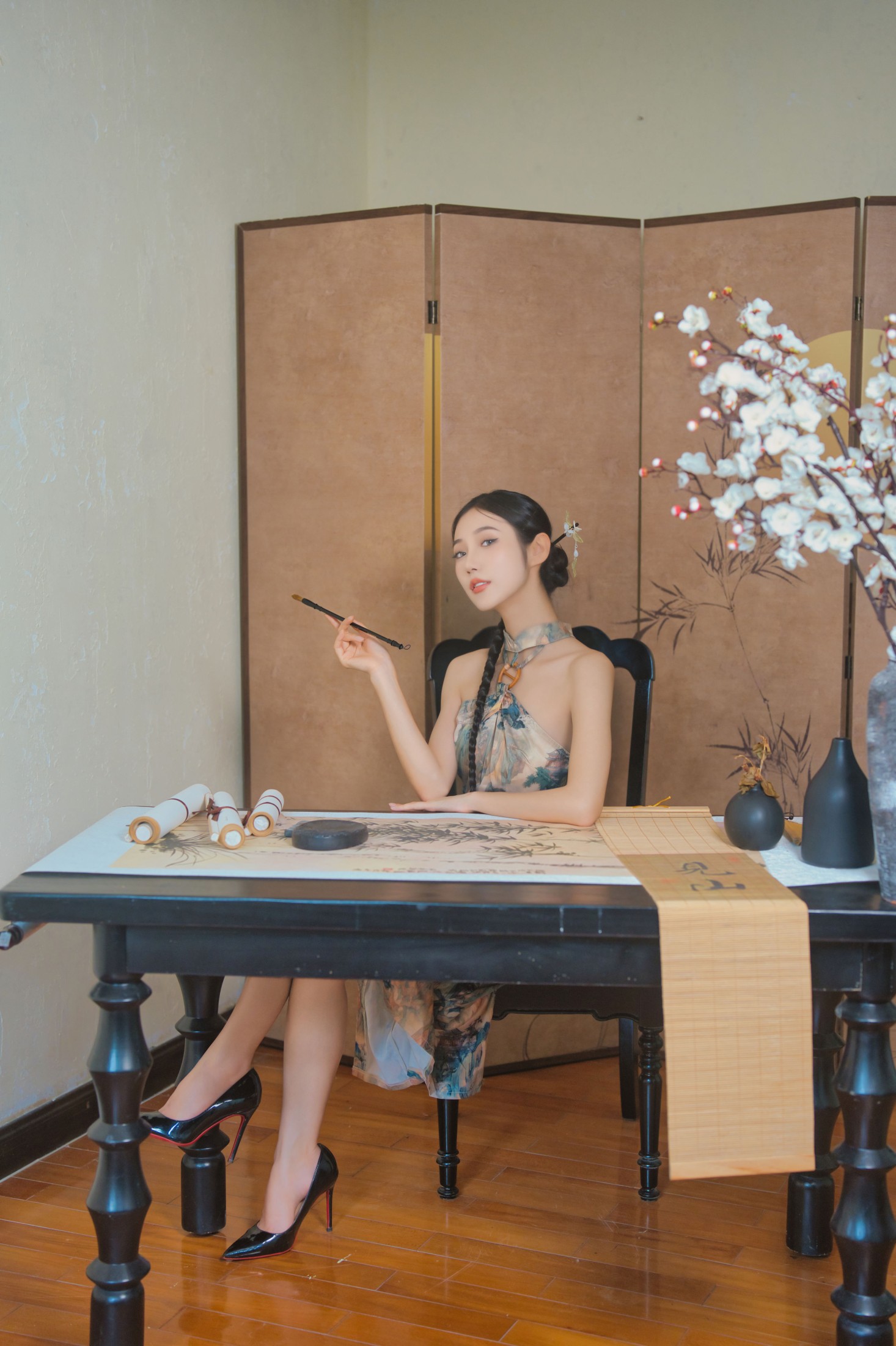 图片[3]-o1ne万 – 《古韵今风：旗袍下的静谧世界》[41P]-COS写真在线网