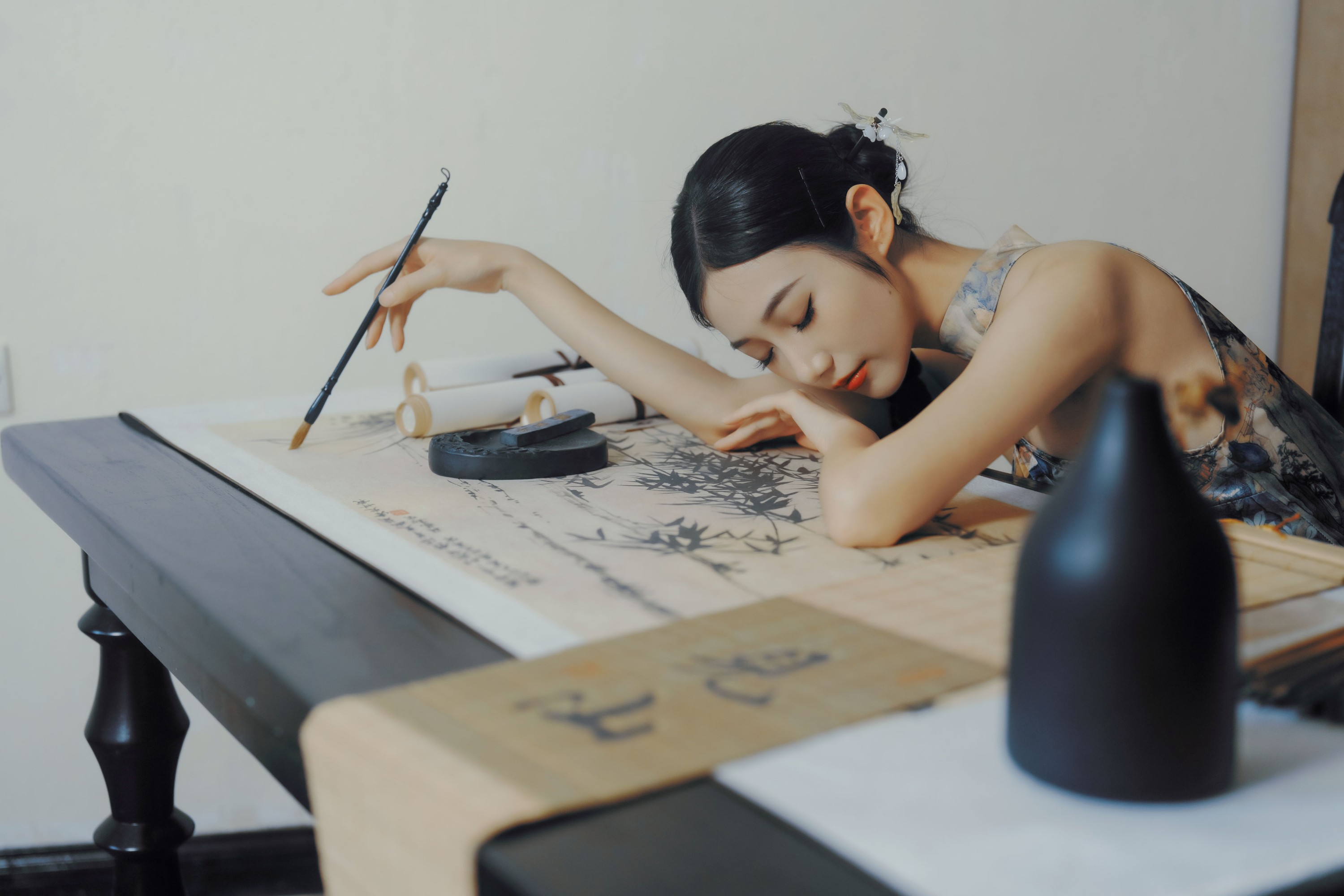 图片[6]-o1ne万 – 《古韵今风：旗袍下的静谧世界》[41P]-COS写真在线网