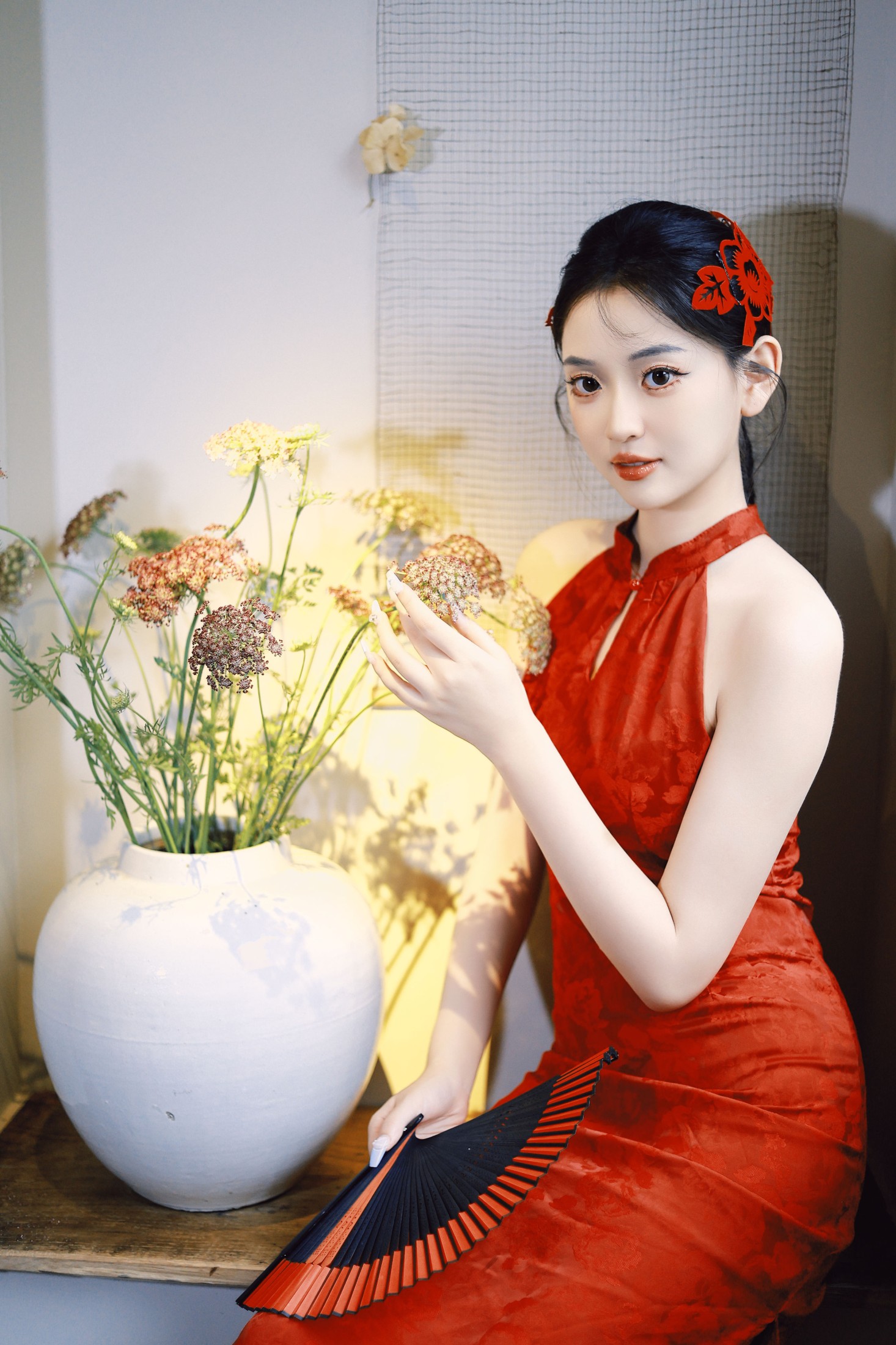 图片[6]-团几 – 《剪纸新中式旗袍》[23P]-COS写真在线网