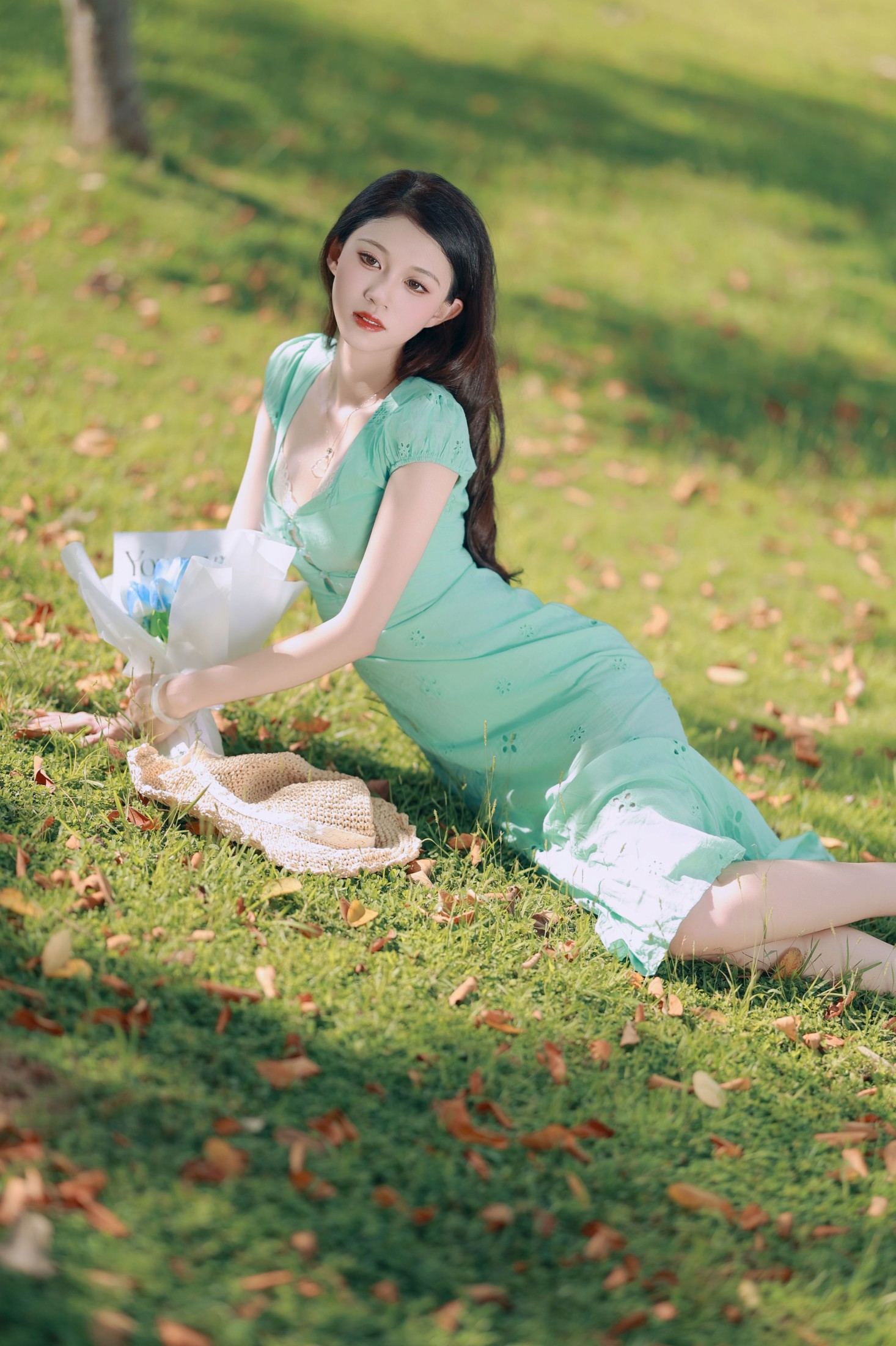 图片[3]-六六 – 《花漾蓝梦》[31P]-COS写真在线网