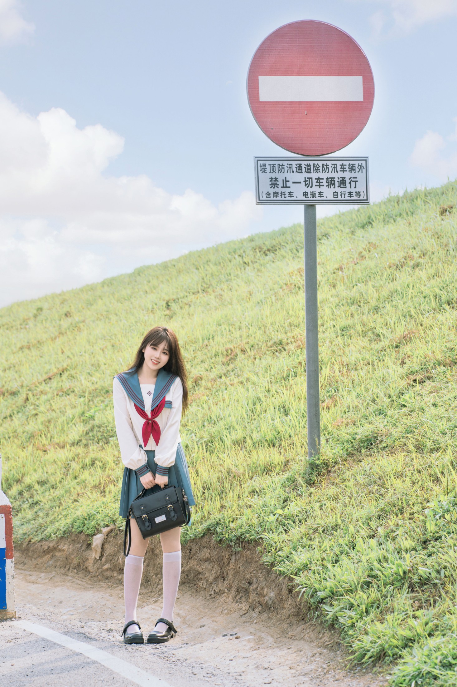 图片[4]-泡芙小方 – 《蓝色日系少女》[22P]-COS写真在线网