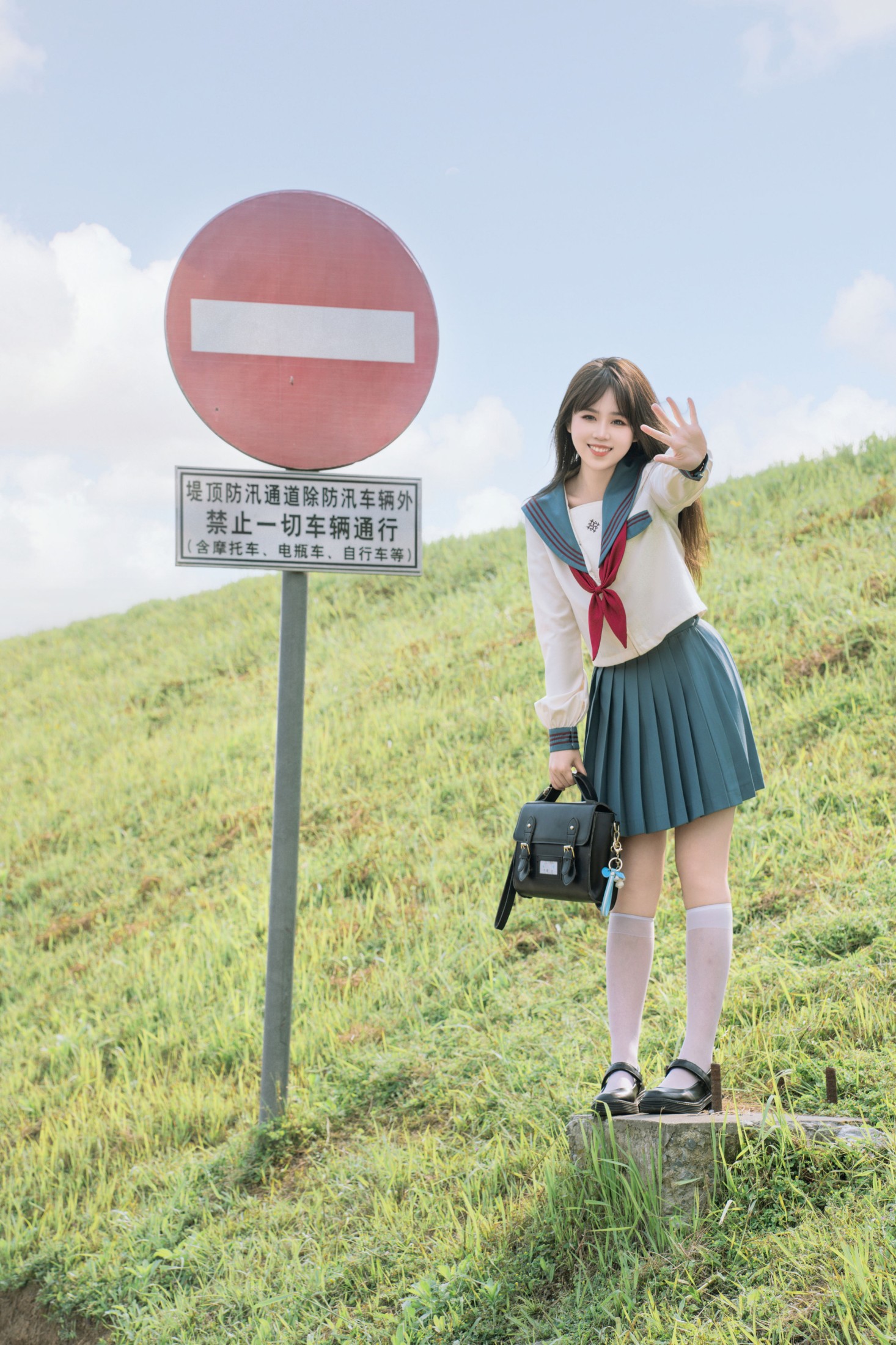 图片[5]-泡芙小方 – 《蓝色日系少女》[22P]-COS写真在线网