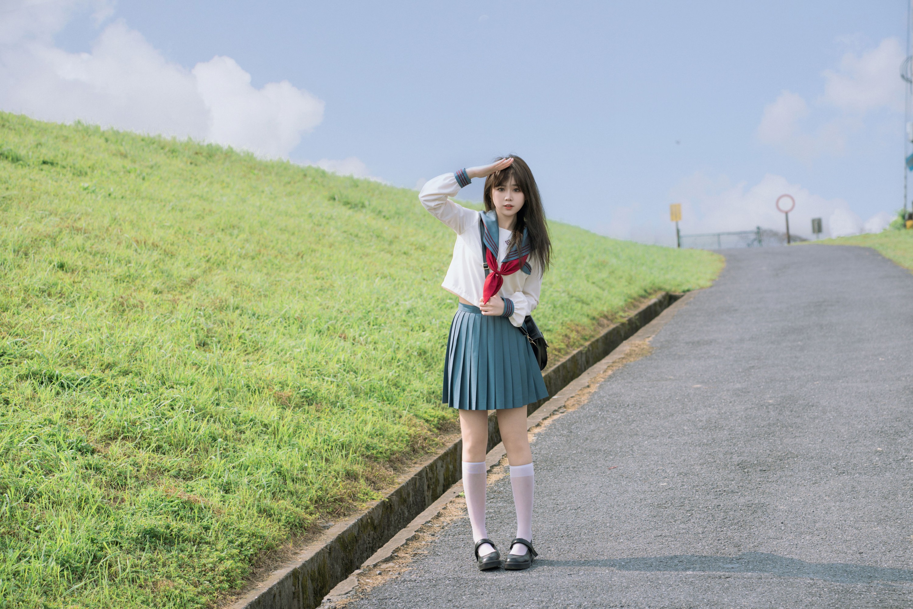 图片[3]-泡芙小方 – 《蓝色日系少女》[22P]-COS写真在线网