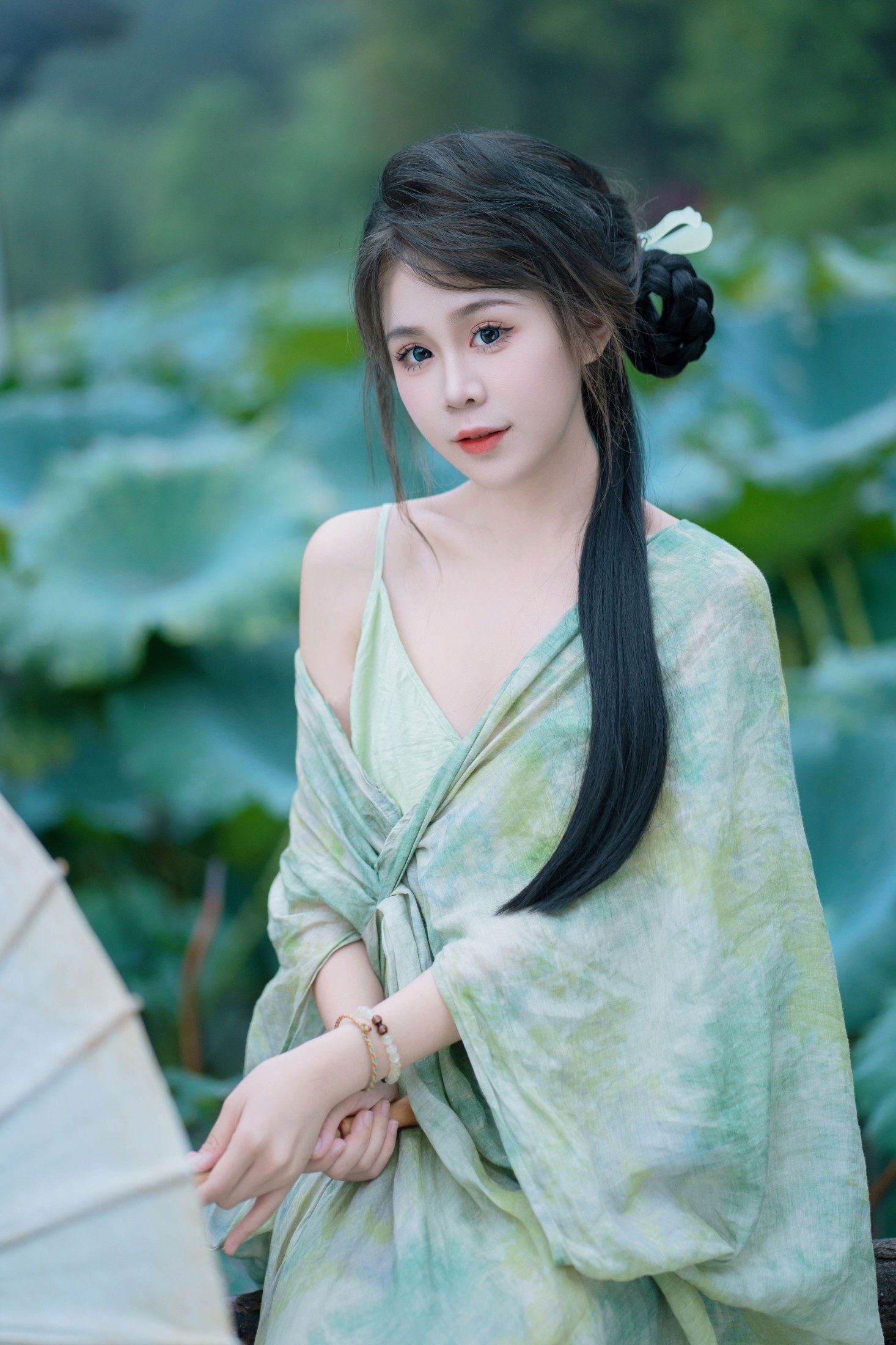 图片[6]-泡芙小方 – 《阴雨荷花》[23P]-COS写真在线网