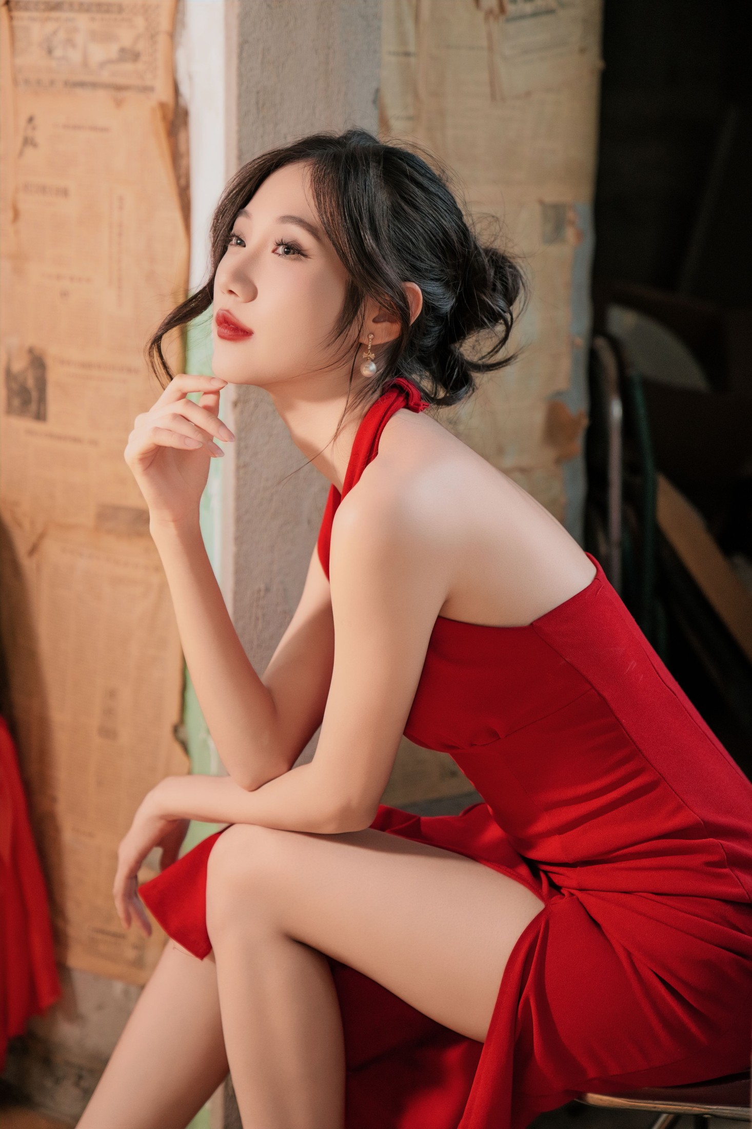 图片[6]-o1ne万 – 《一袭红裙》[30P]-COS写真在线网