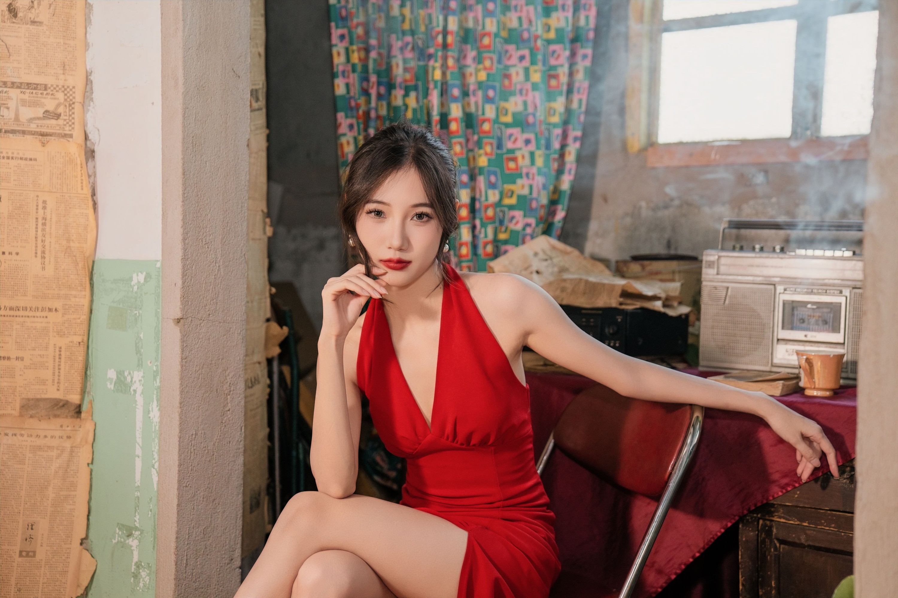 图片[3]-o1ne万 – 《一袭红裙》[30P]-COS写真在线网