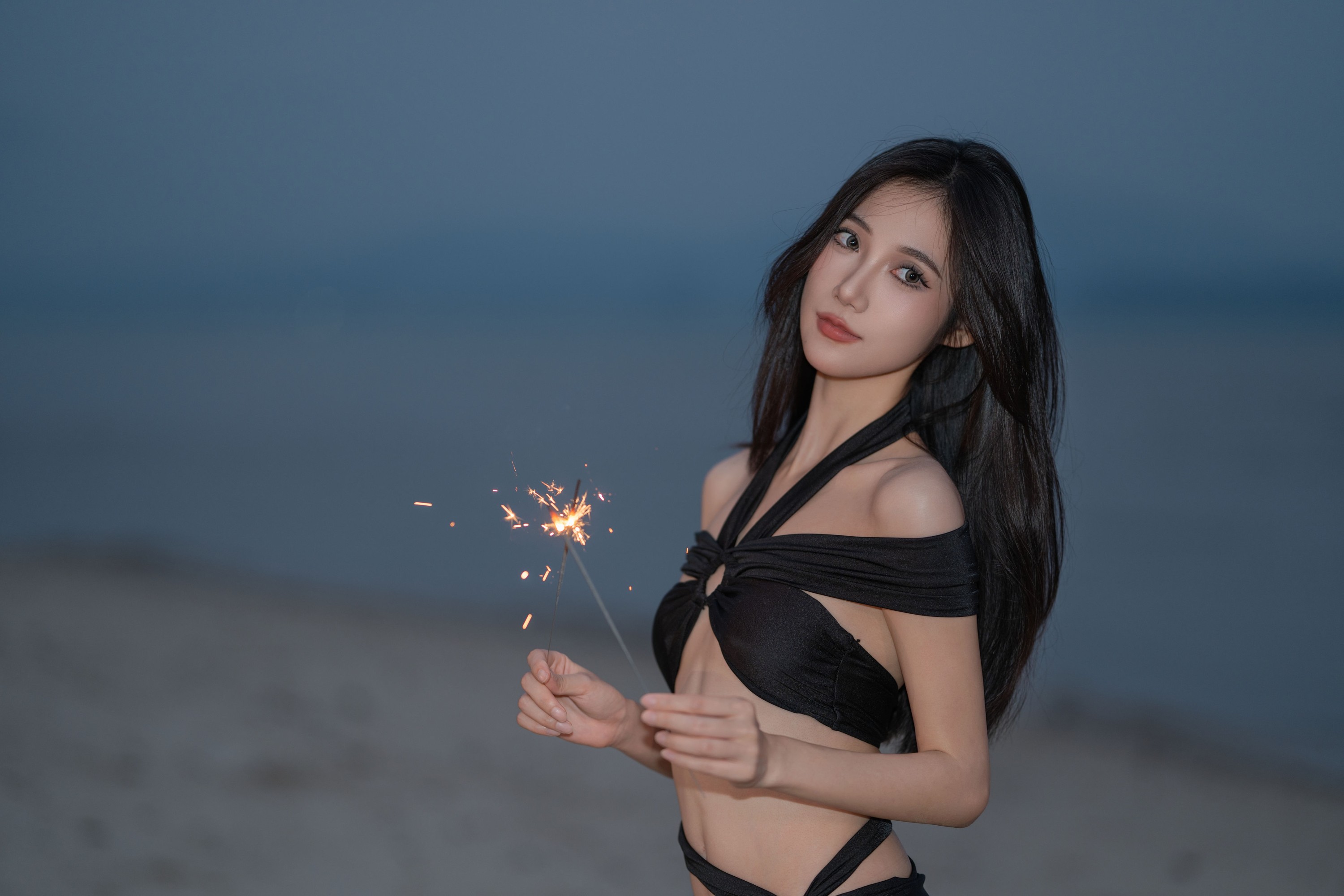 图片[6]-o1ne万 – 《夜幕下的海边少女》[22P]-COS写真在线网