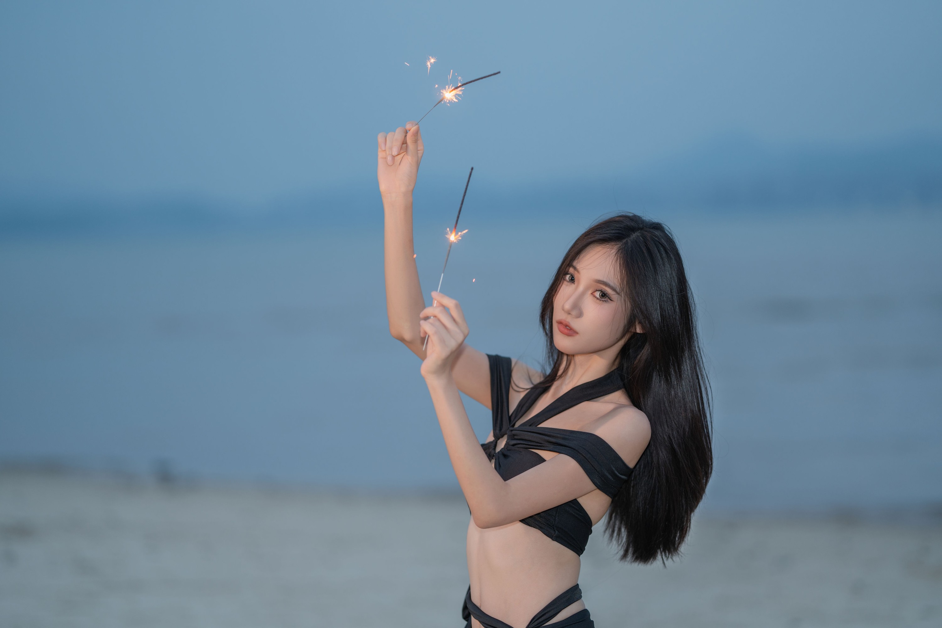 图片[3]-o1ne万 – 《夜幕下的海边少女》[22P]-COS写真在线网