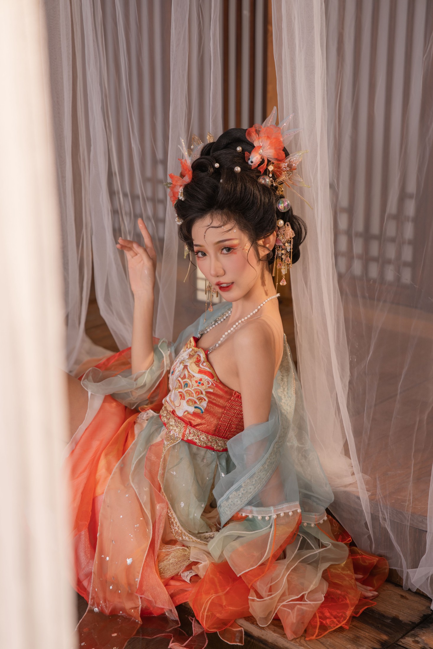 图片[4]-o1ne万 – 《月韵花影》[27P]-COS写真在线网