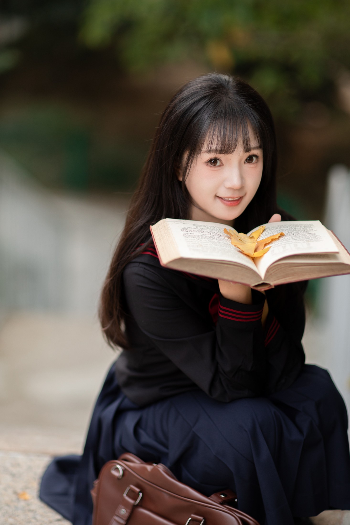 图片[6]-鱼泡泡 – 《树荫下的日系少女》[22P]-COS写真在线网