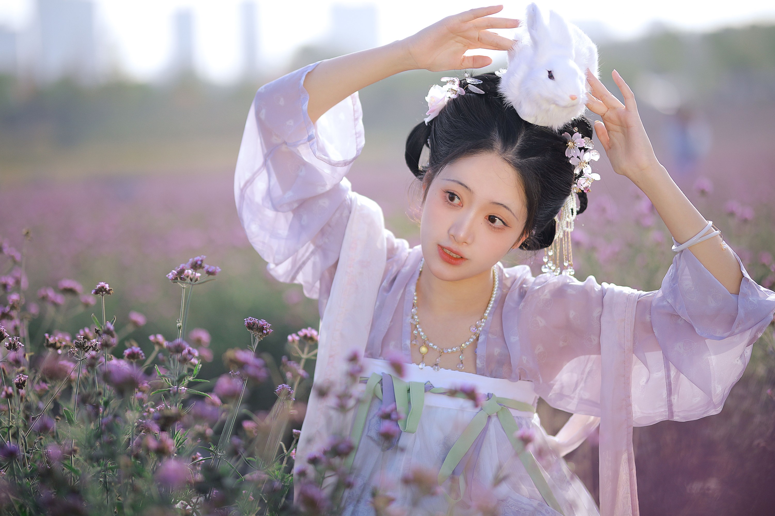 图片[6]-绵绵思远道 – 《花海汉服》[22P]-COS写真在线网