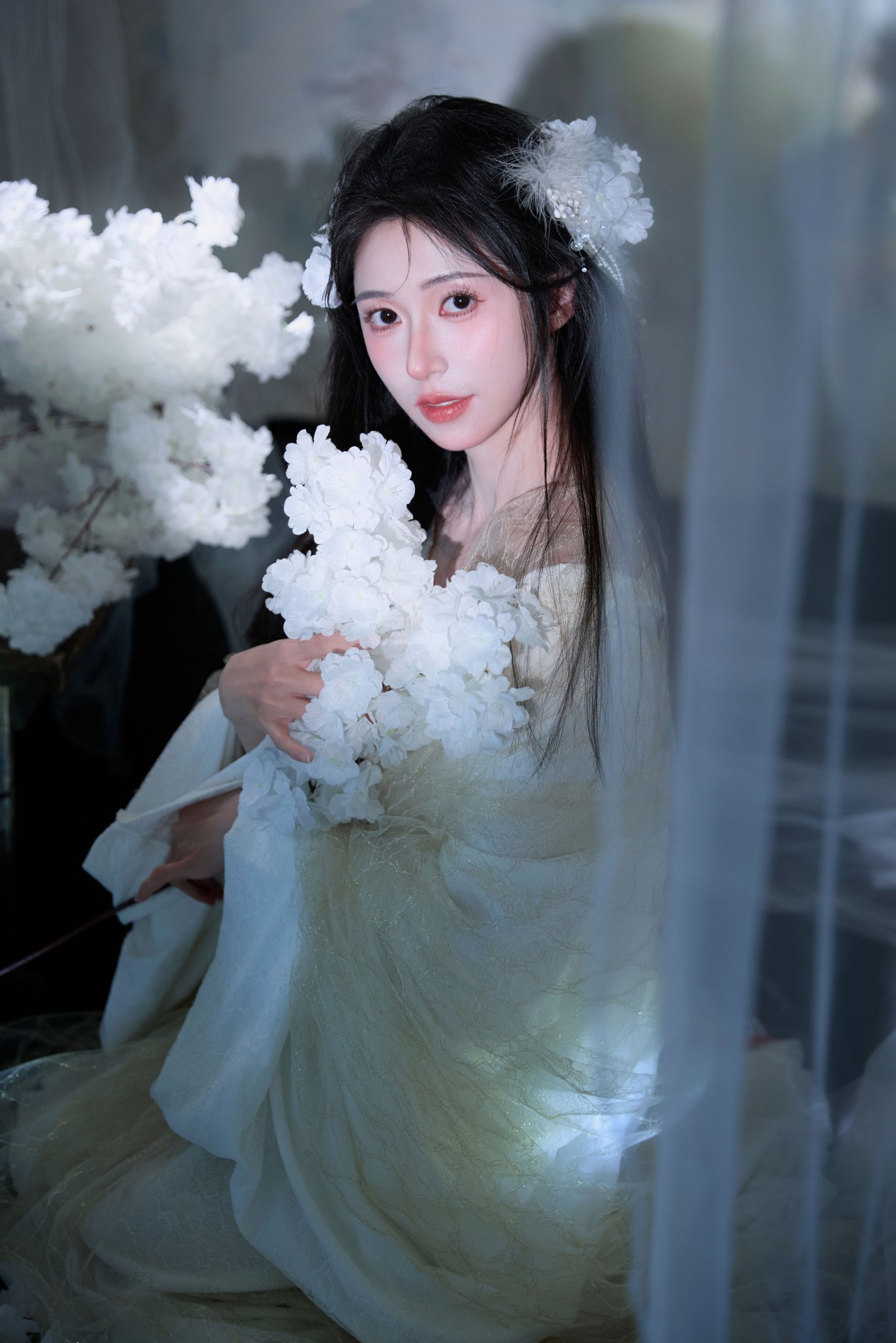 图片[6]-粉面姑娘 – 《梨花白》[14P]-COS写真在线网