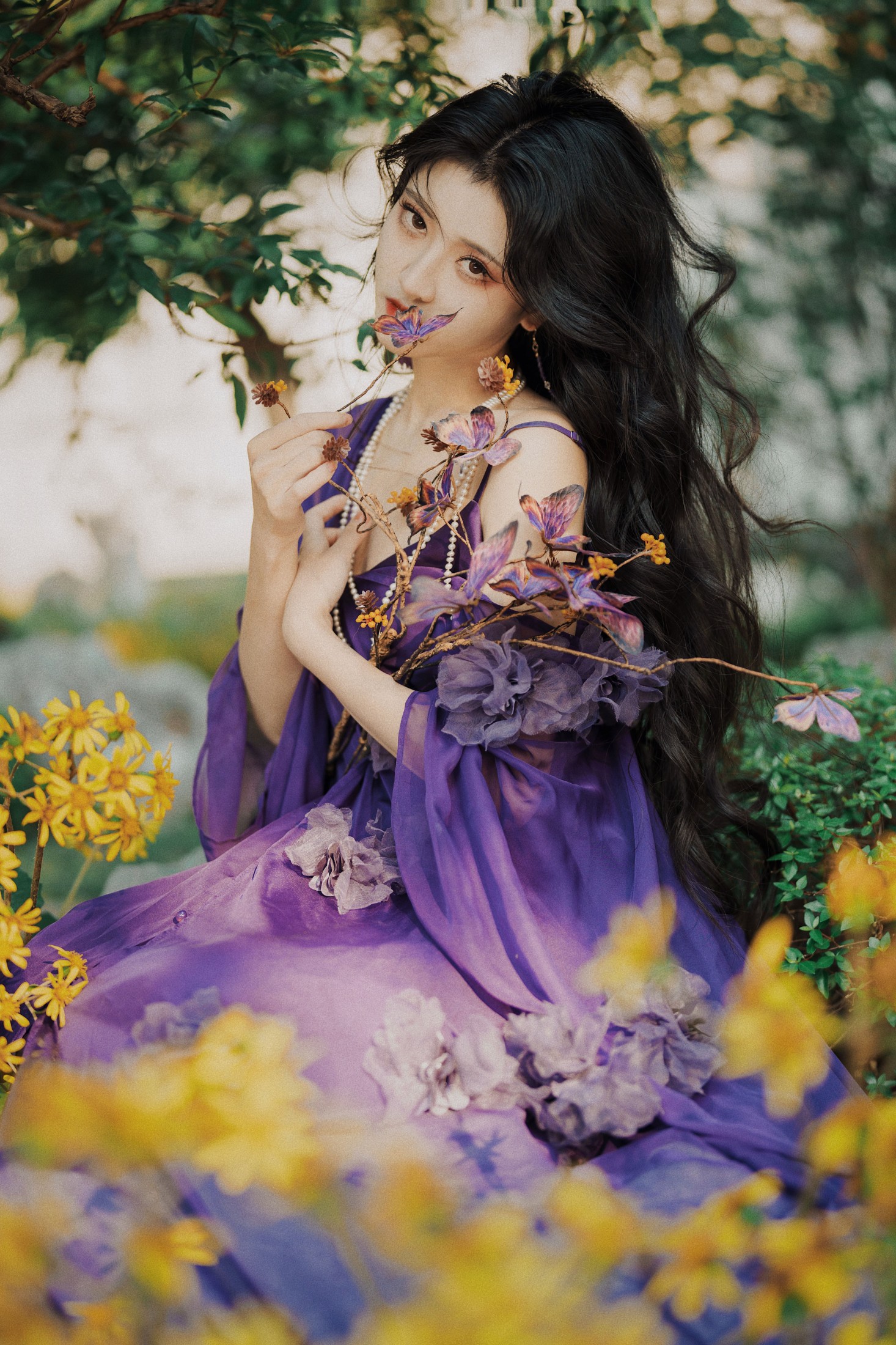 图片[4]-当初叫人家小田田 – 《紫》[18P]-COS写真在线网