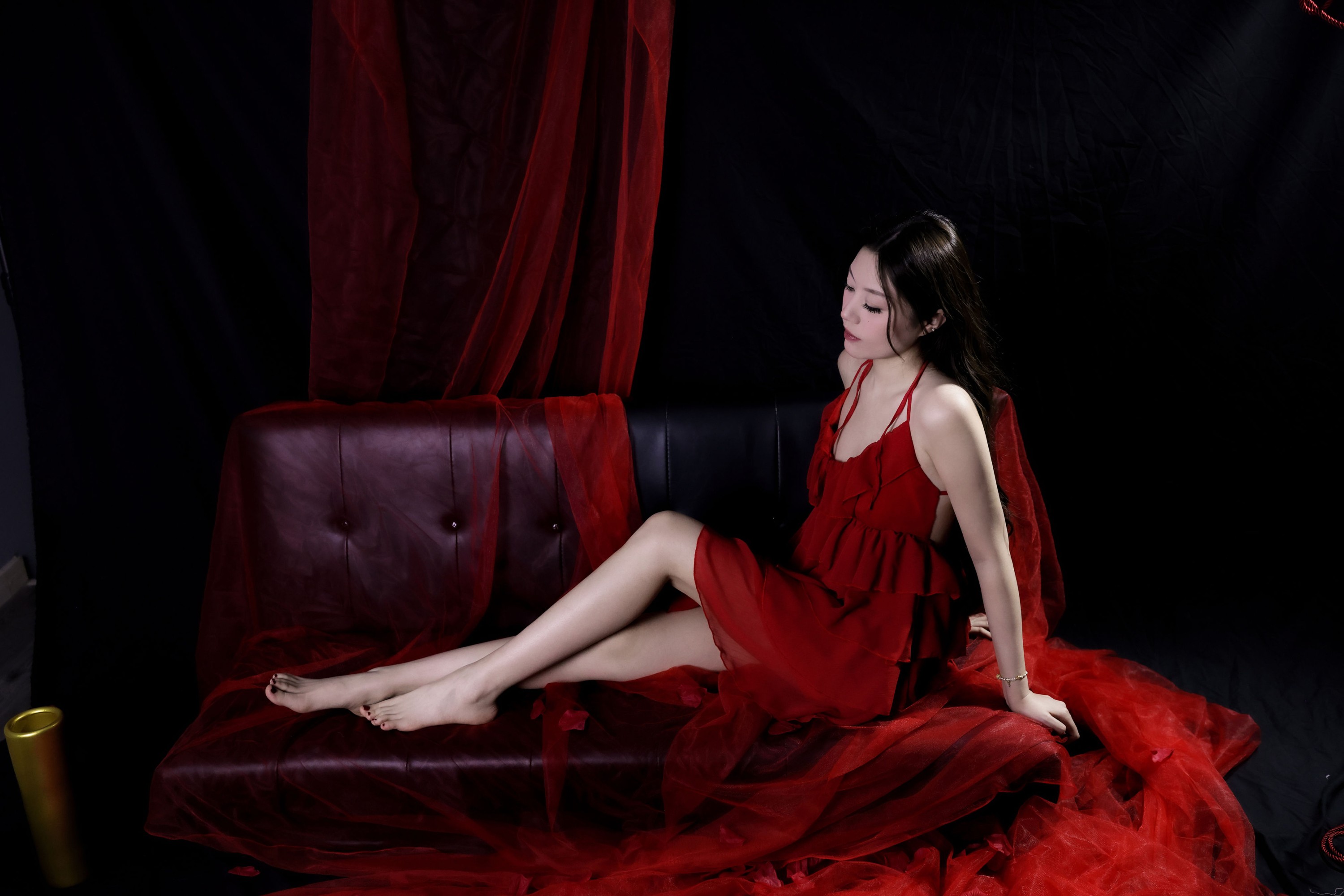 图片[6]-– 《红色纱裙》[20P]-COS写真在线网