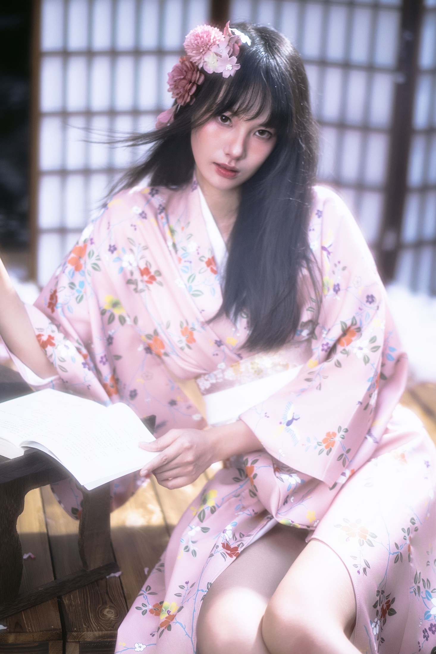 图片[6]-欣欣 – 《夜樱和服少女》[14P]-COS写真在线网