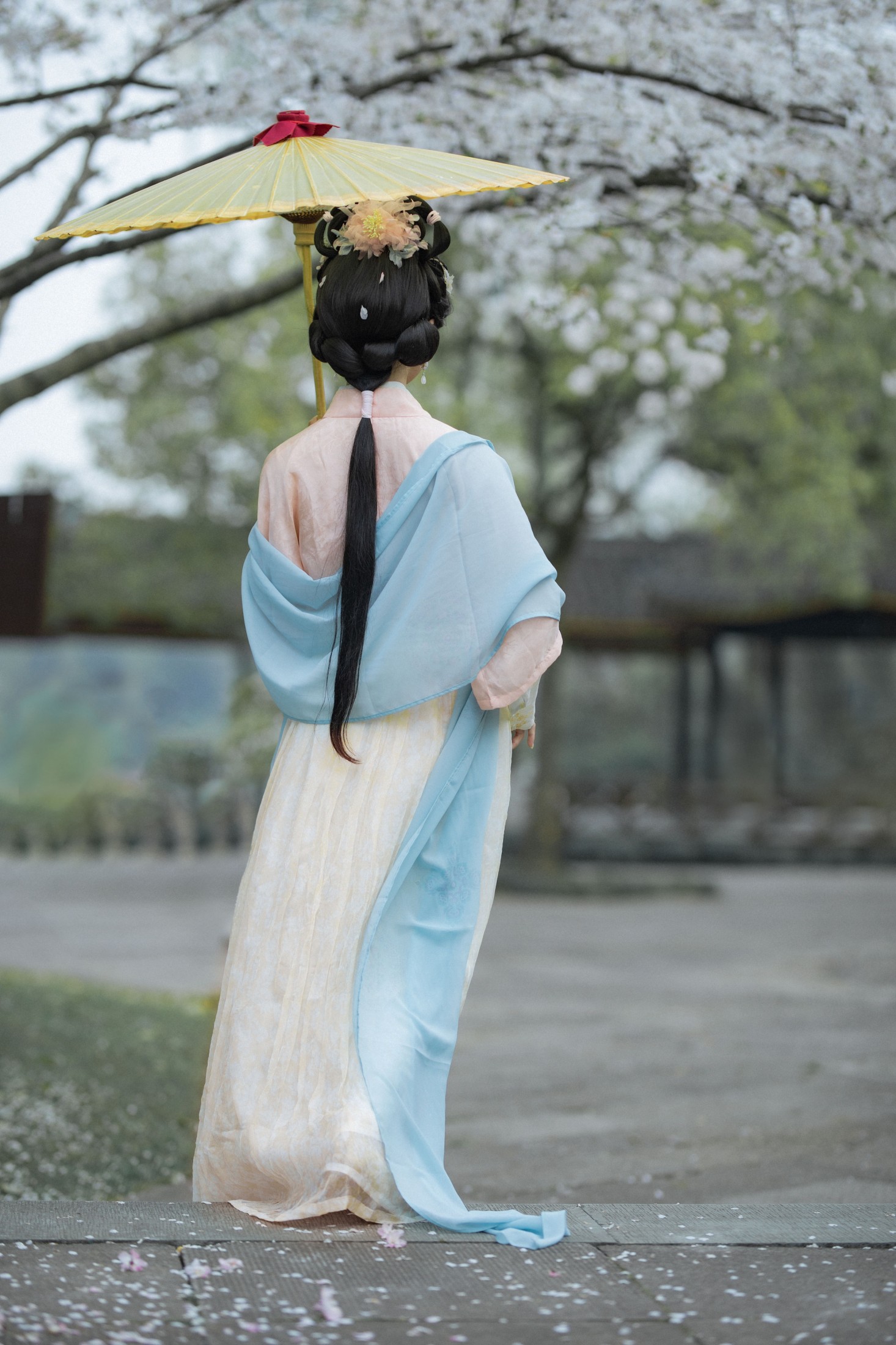 图片[4]-汀贰 – 《樱花汉服》[13P]-COS写真在线网