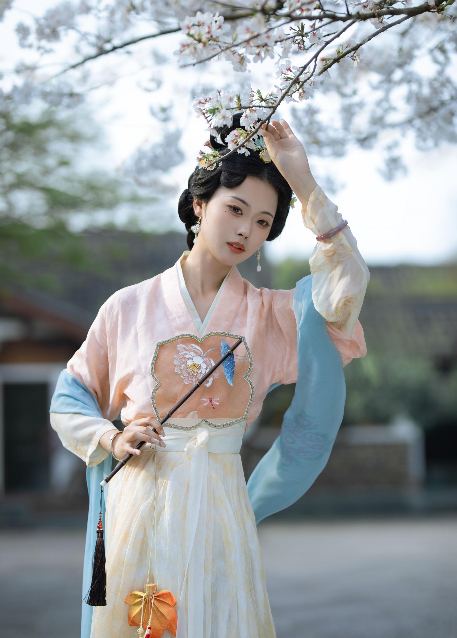 图片[2]-汀贰 – 《樱花汉服》[13P]-COS写真在线网