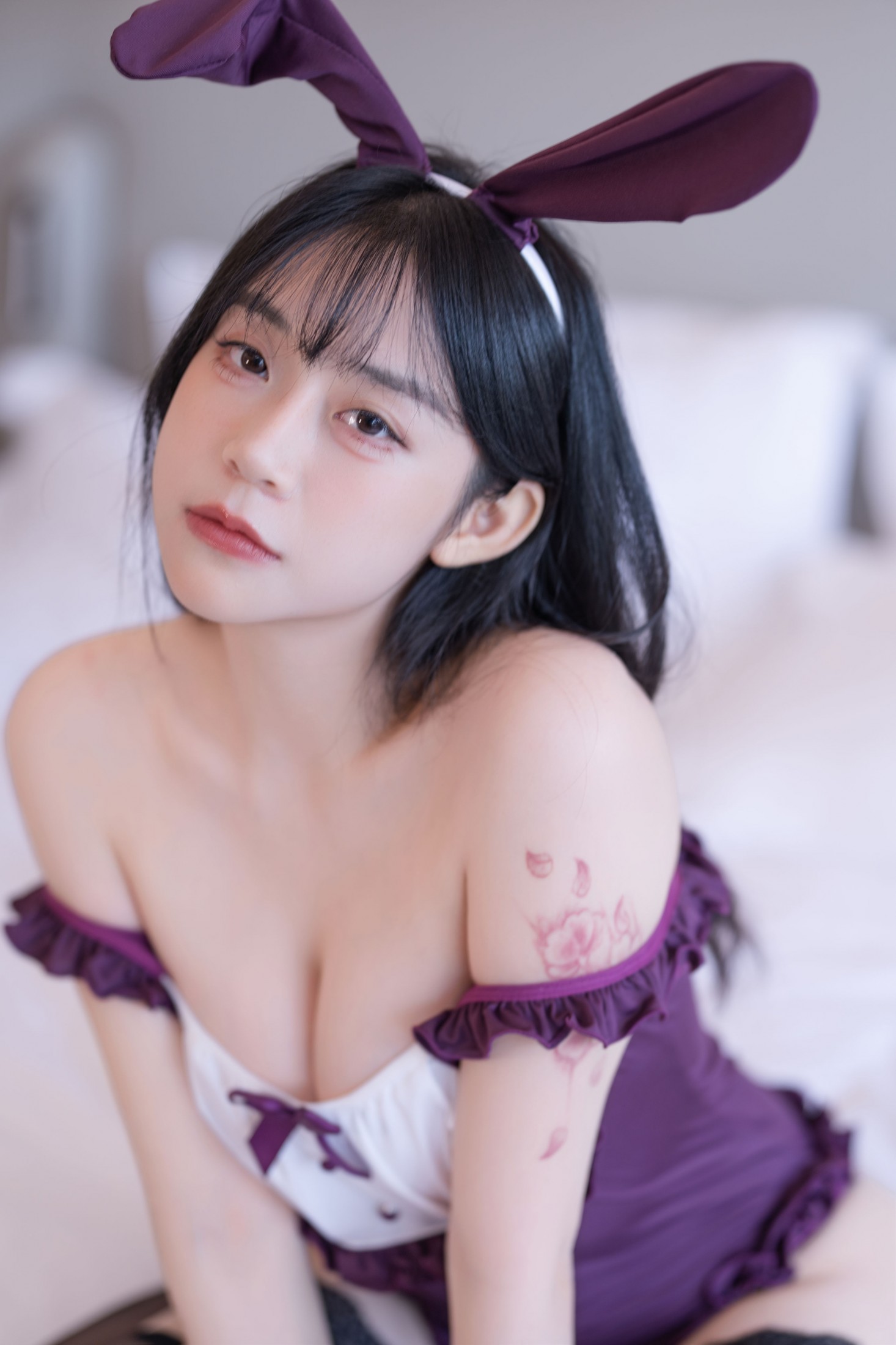 图片[3]-一元同学Jodie – 《紫调兔耳，邂逅温柔》[57P]-COS写真在线网