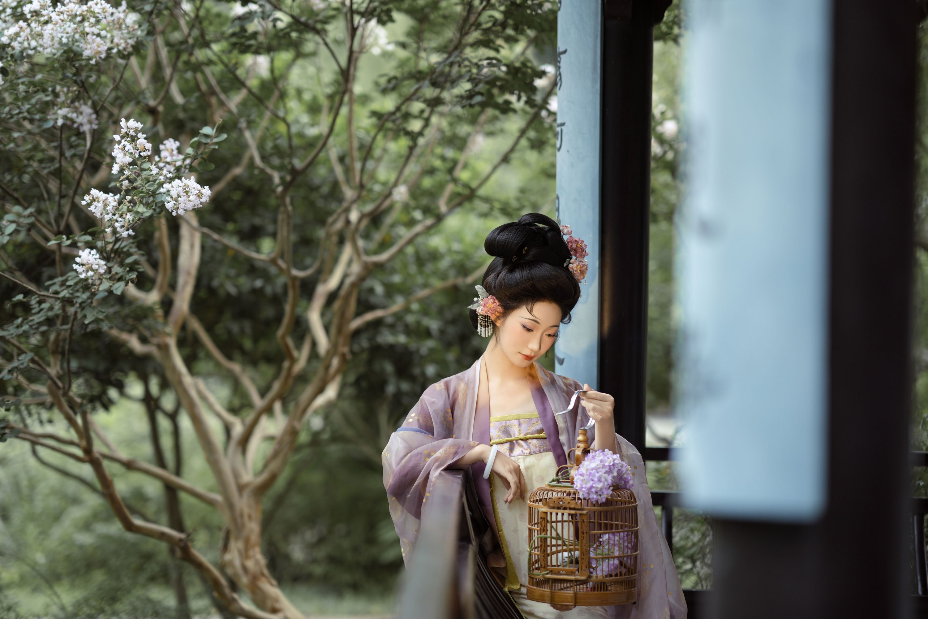 图片[3]-是小芥末w – 《庭前紫薇初作花》[15P]-COS写真在线网