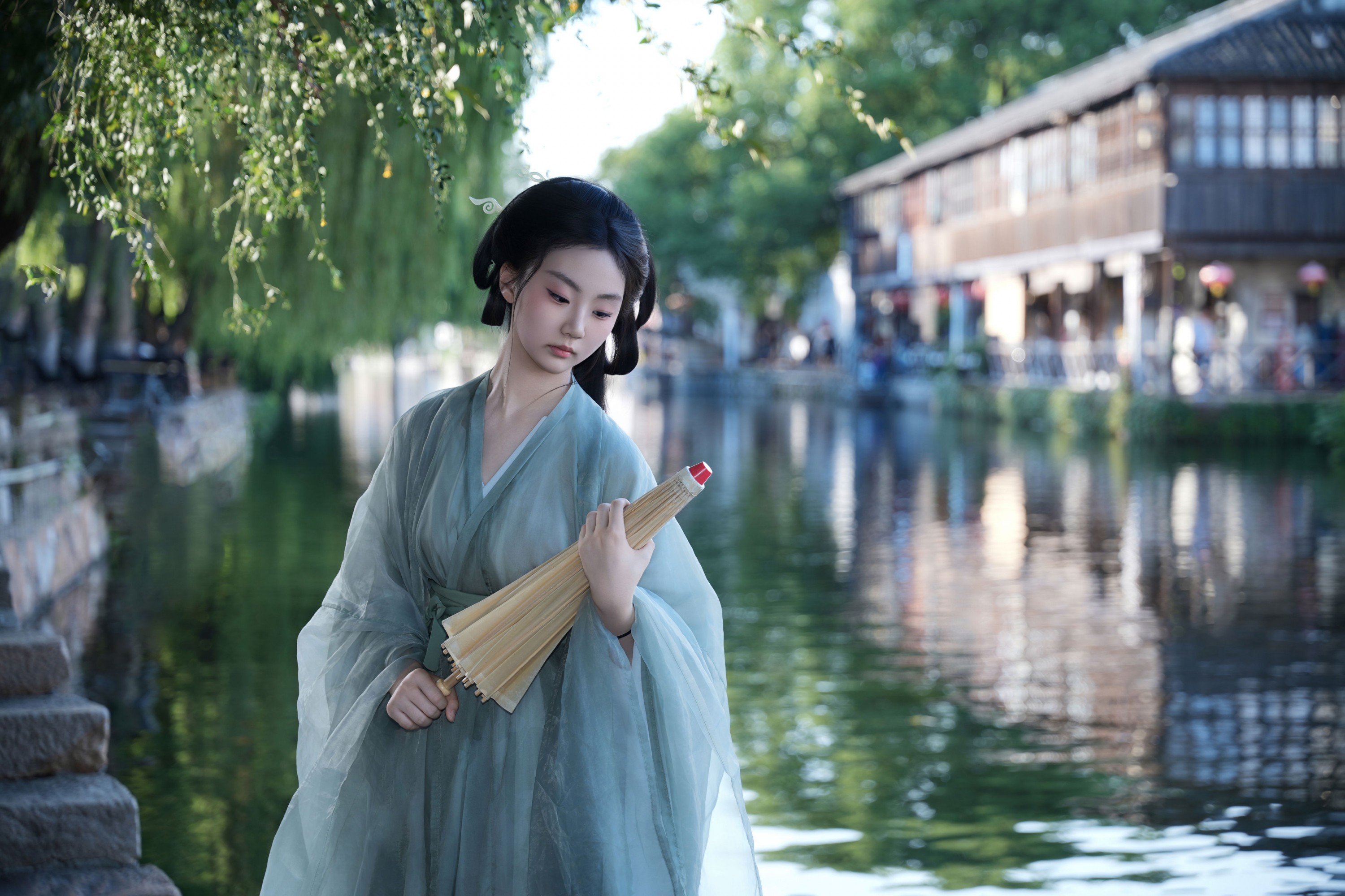 图片[4]-青青 – 《清冷风汉服》[11P]-COS写真在线网