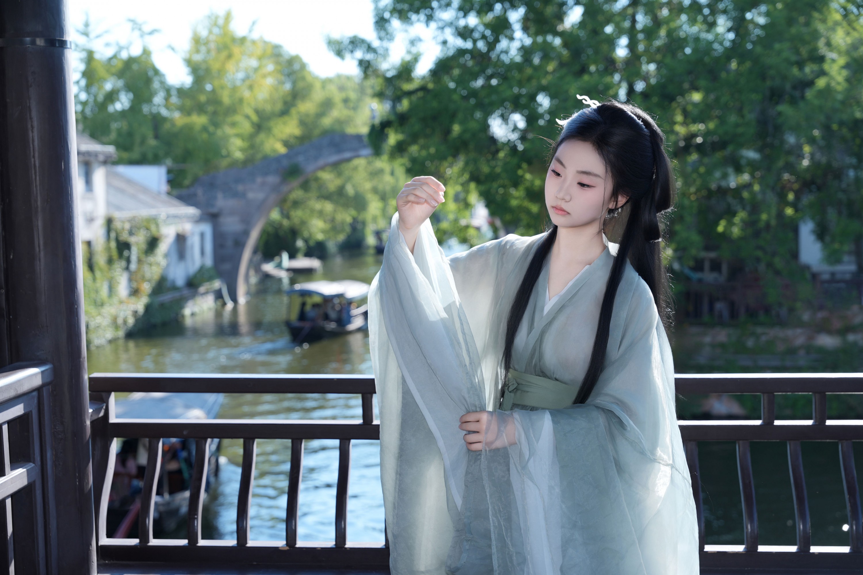 图片[5]-青青 – 《清冷风汉服》[11P]-COS写真在线网