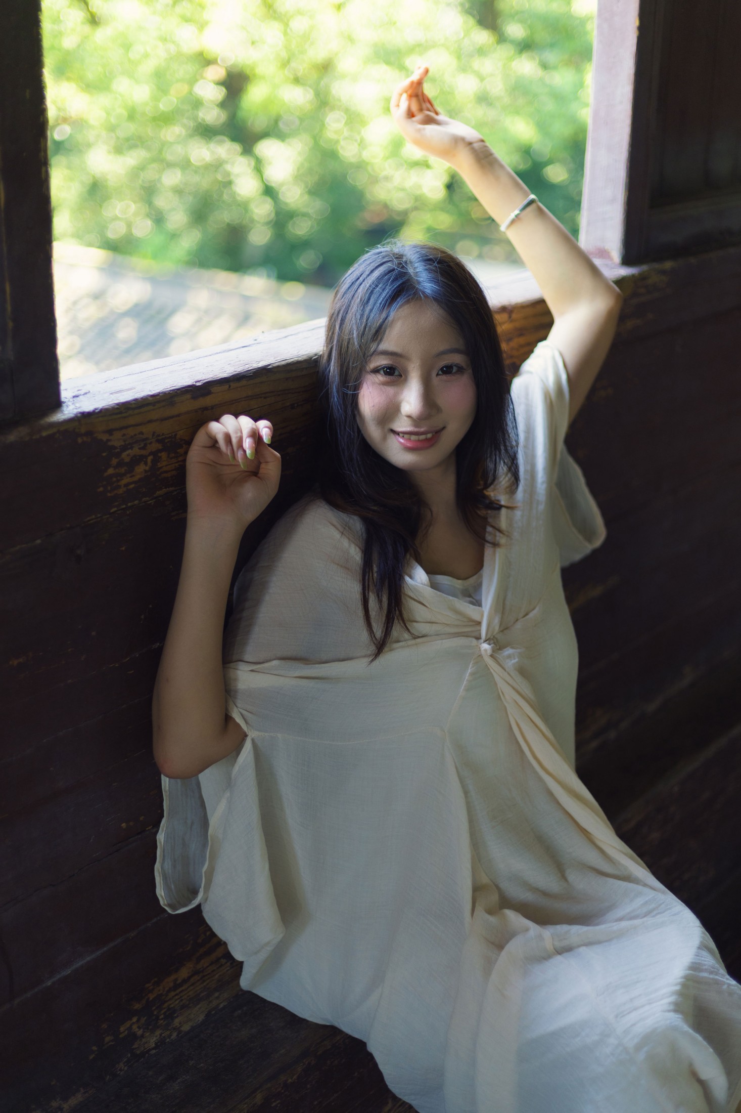 图片[4]-小u – 《六和塔的光影绿意》[35P]-COS写真在线网