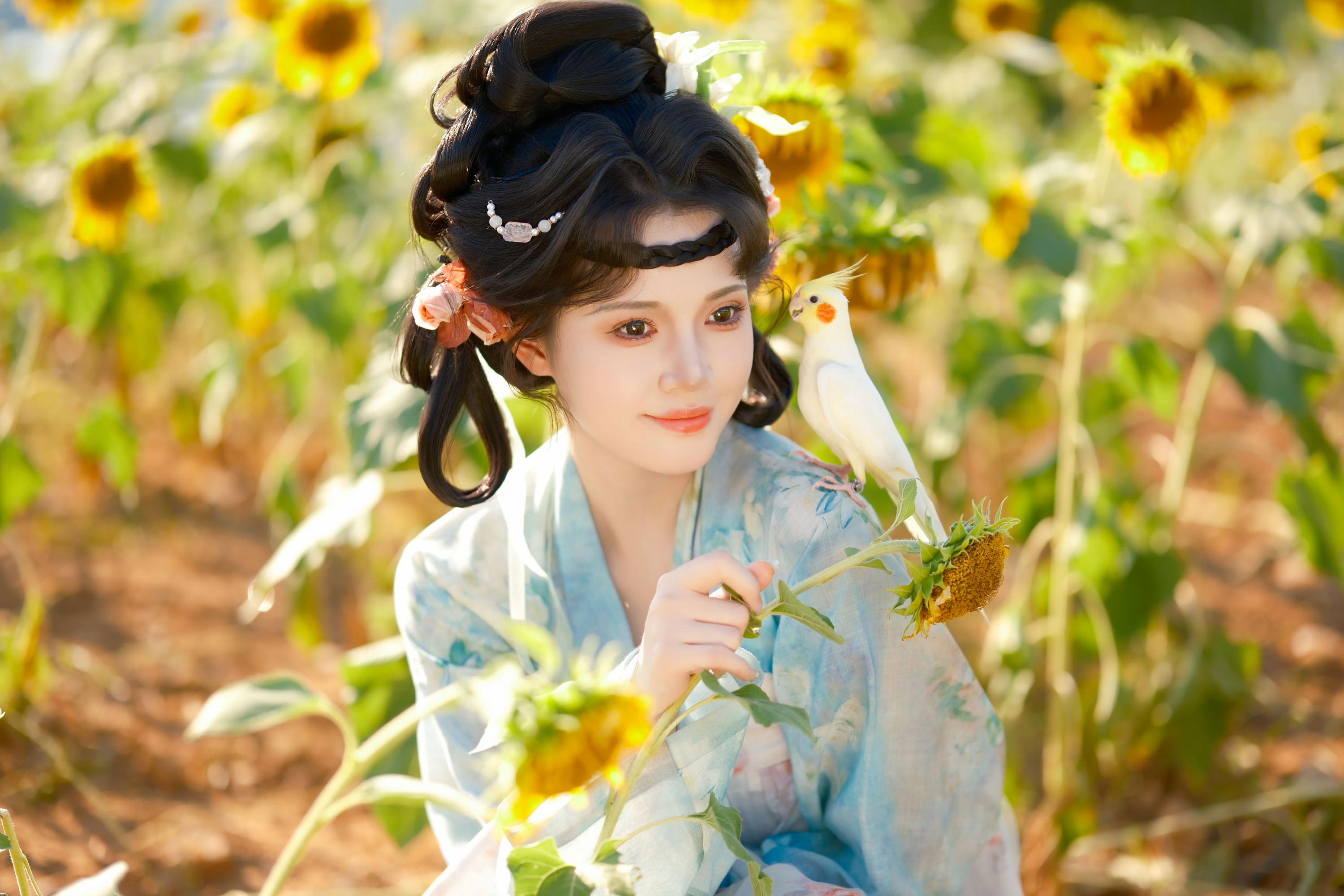 图片[3]-松饼啾啾 – 《向日葵少女》[56P]-COS写真在线网