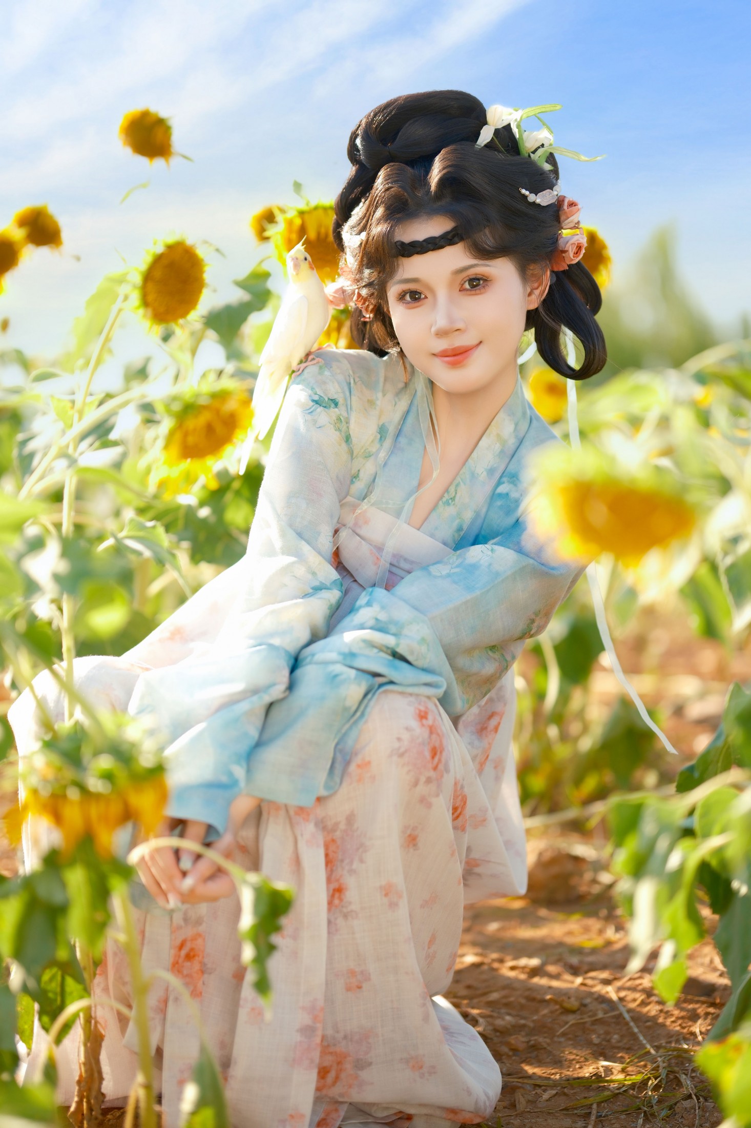 松饼啾啾 – 《向日葵少女》[56P]-COS写真在线网