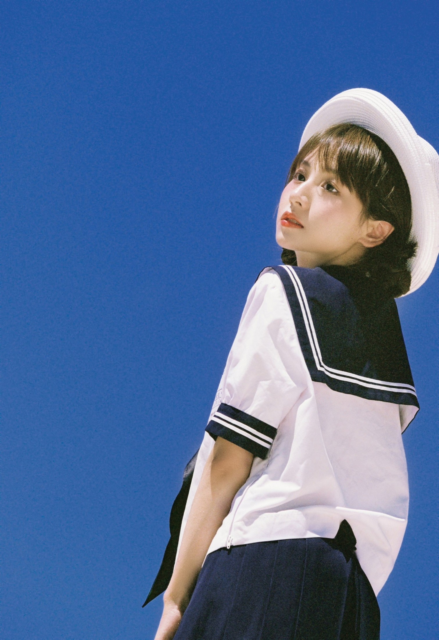 图片[3]-顾林x – 《蓝天制服少女》[15P]-COS写真在线网