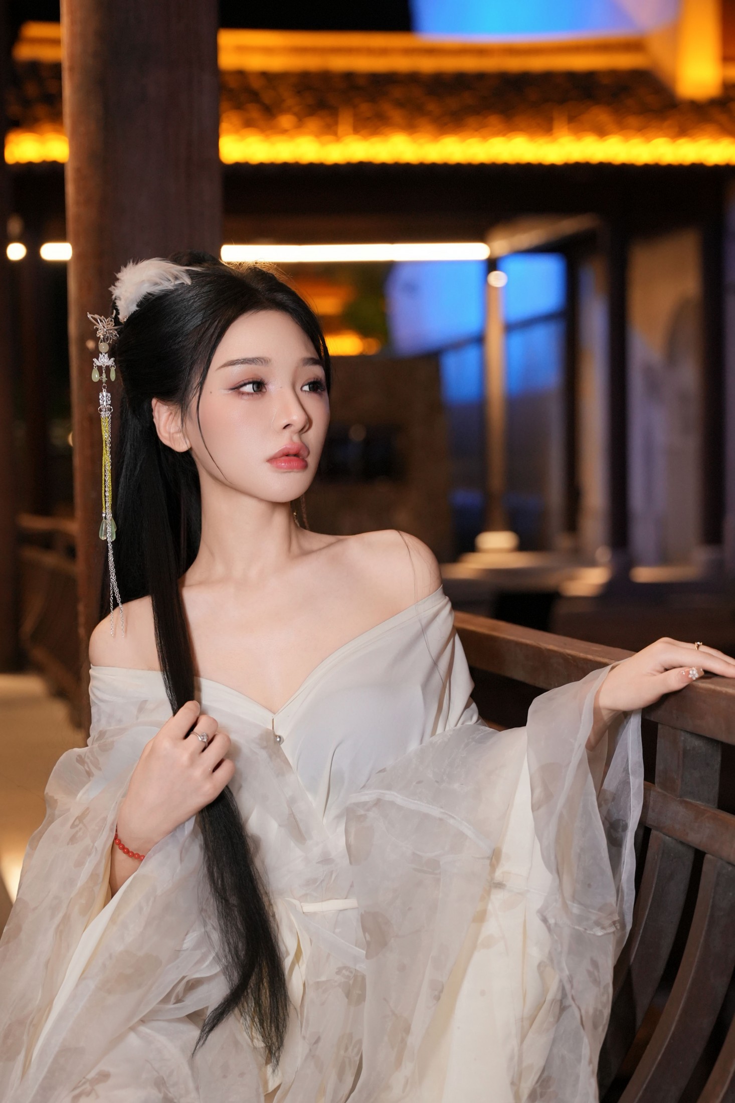 图片[4]-YY – 《夜景汉服》[14P]-COS写真在线网