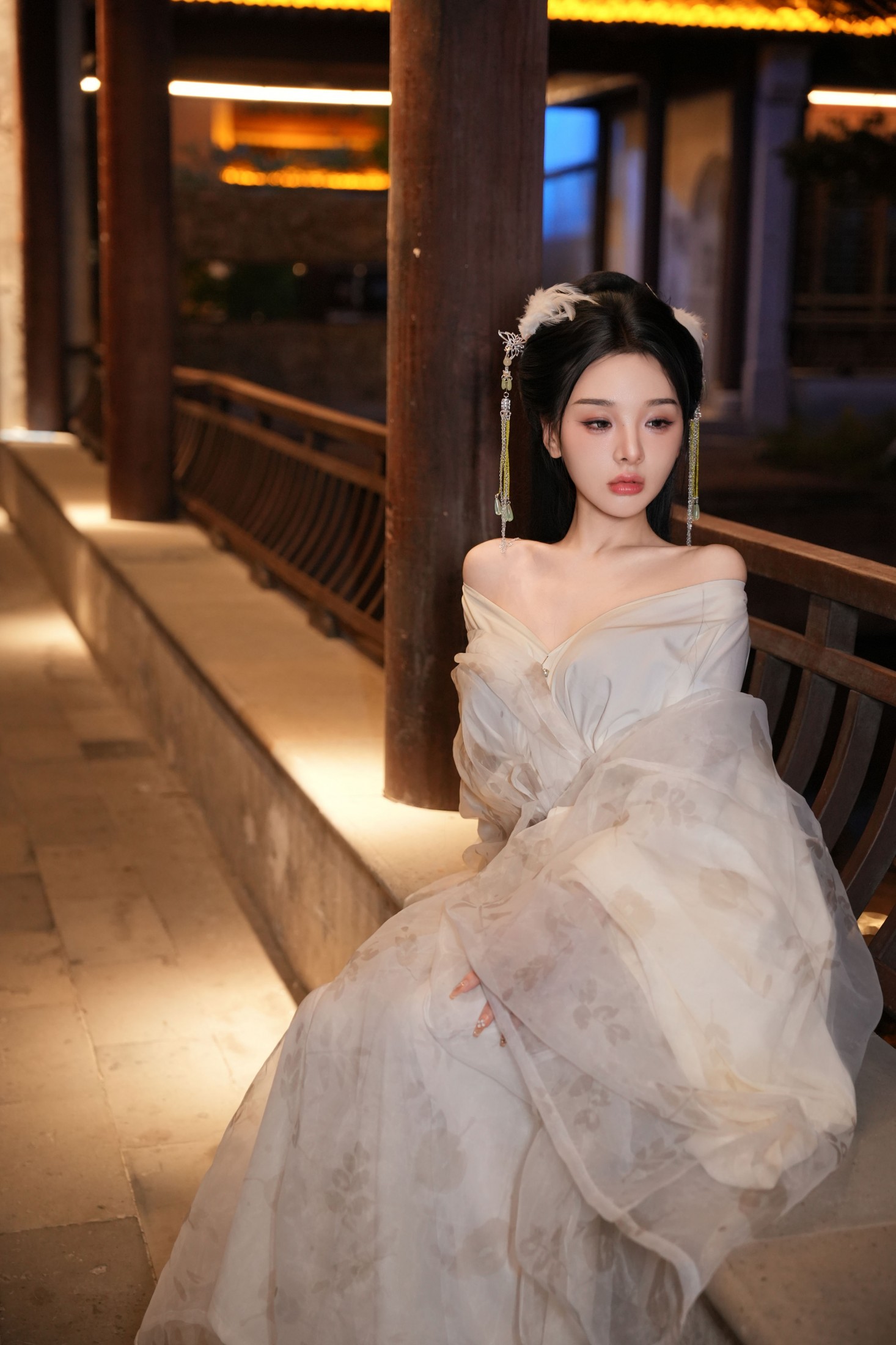 图片[5]-YY – 《夜景汉服》[14P]-COS写真在线网
