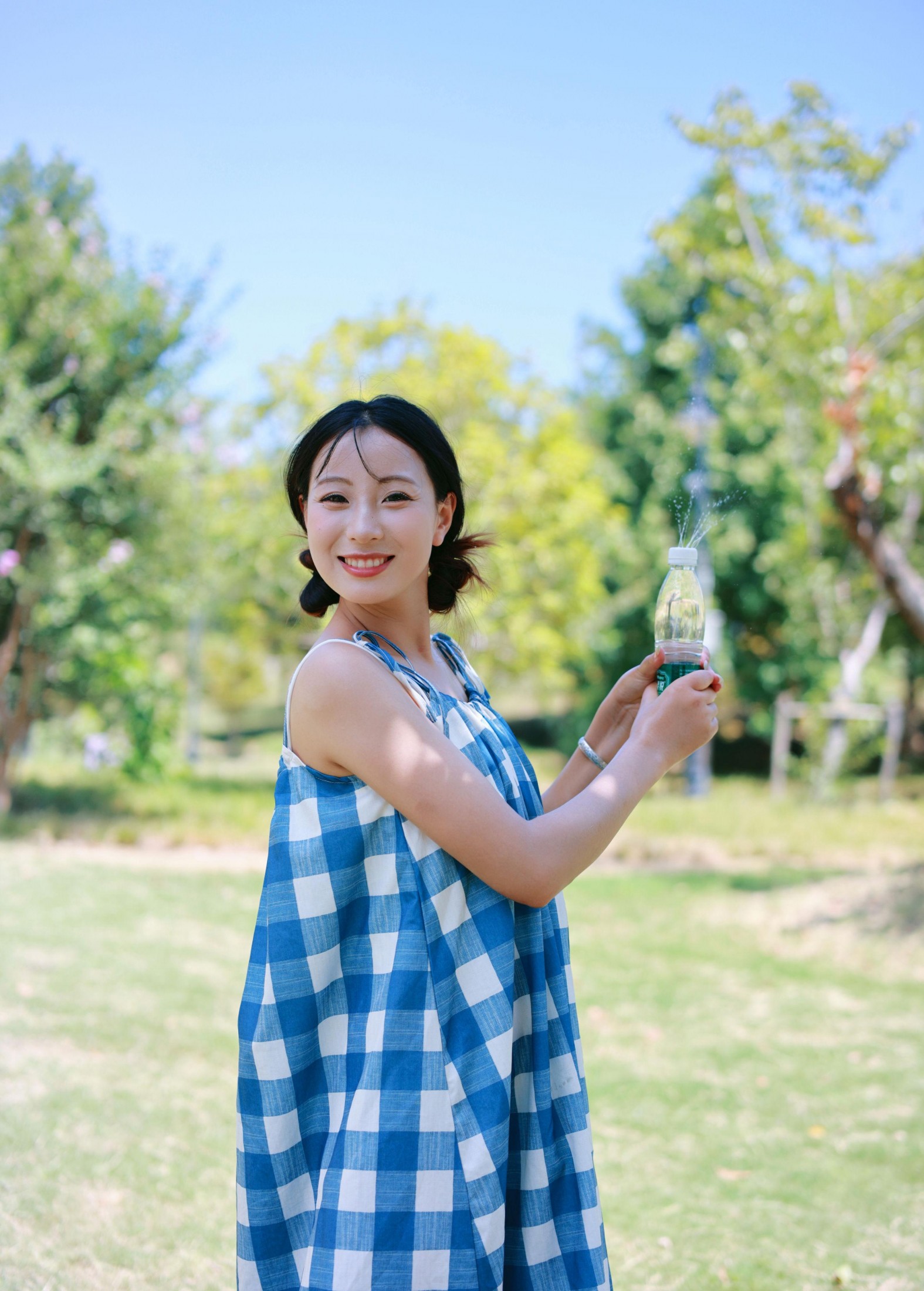 图片[2]-小u – 《蓝格子沙滩》[25P]-COS写真在线网