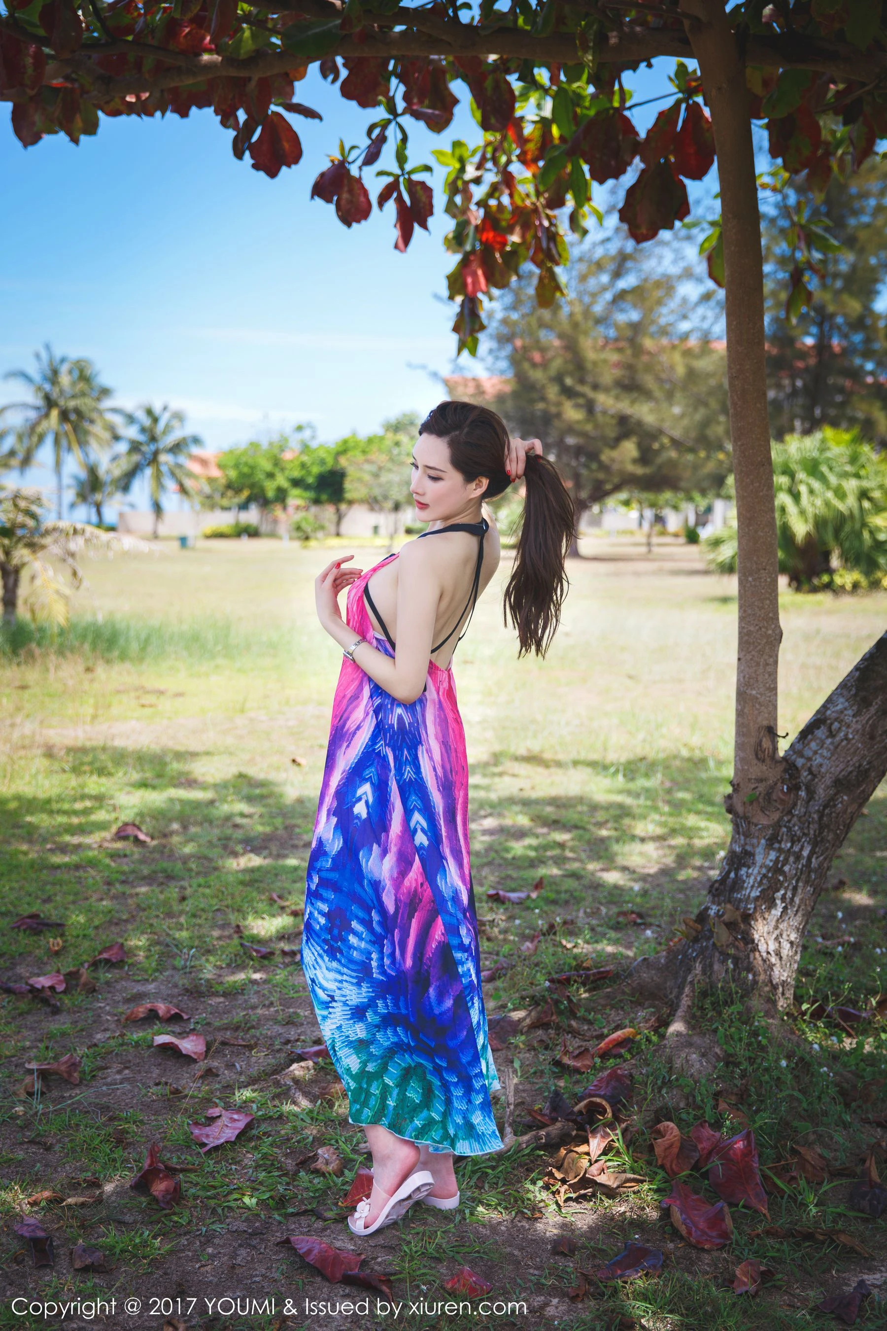 图片[2]-土肥圆矮挫穷《沙滩比基尼+韵味长裙》 尤蜜荟YouMi Vol.029-COS写真在线网